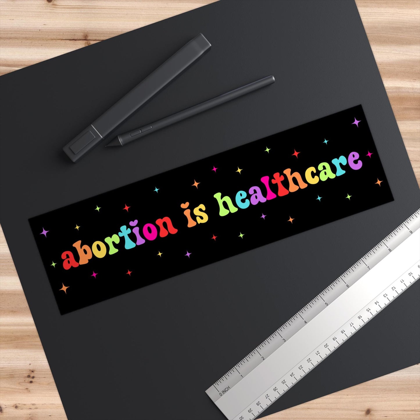 Abortion Is Healthcare Car Magnet/Bumper Sticker, Reproductive Freedom, Womens Health, Roe vs. Wade, Pro-Choice Feminist, My Body My Choice