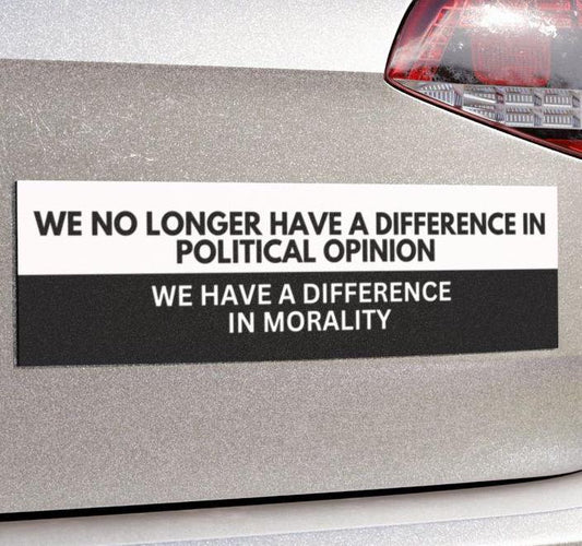 Political Opinion Car Magnet or Bumper Sticker, Human Rights Decal, Democratic Social Justice, Womans Rights, Fuck Trump, Anti-Fascist MAGA