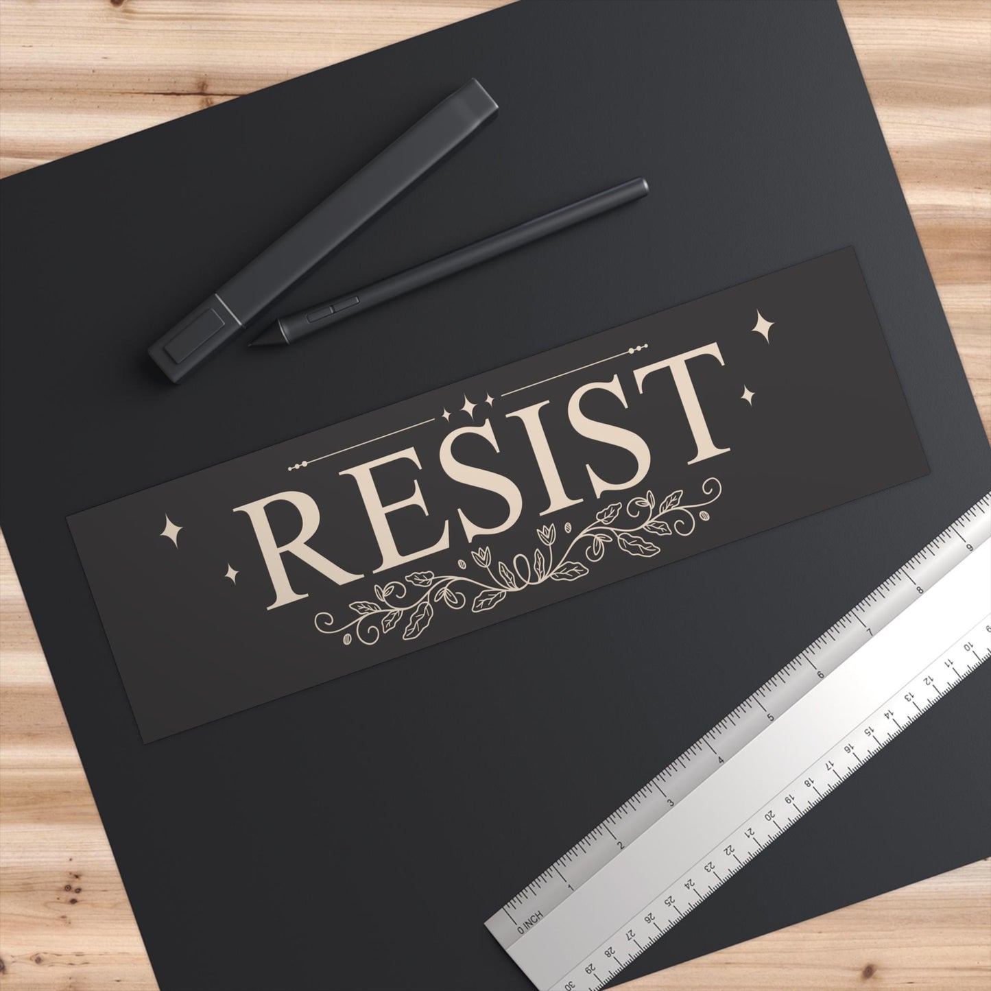 Resist Car Magnet or Bumper Sticker, Do Not Obey in Advance, Elegant Resistance Decal, Stop The Coup, Anti Trump Stickers, Are We Great Yet
