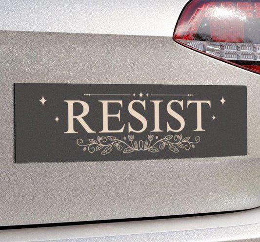 Resist Car Magnet or Bumper Sticker, Do Not Obey in Advance, Elegant Resistance Decal, Stop The Coup, Anti Trump Stickers, Are We Great Yet
