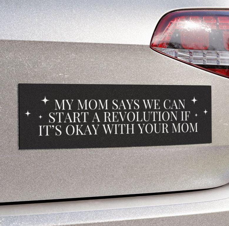 Anti Fascism Car Magnet or Bumper Sticker, Progressive Liberal Feminist, Political Antifascism, Anti Trump Sticker, Leftist Elon Nazi Decal