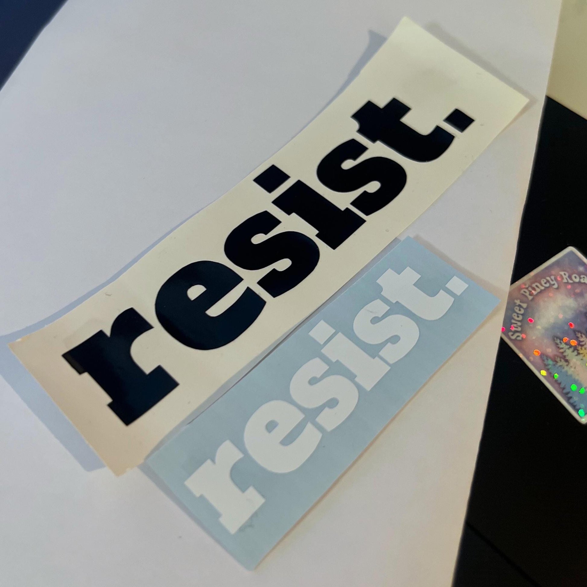 Resist Vinyl Window Decal, Cute Car Accessory Gift, Resist Racism Fascism MAGA, Anti Trump Sticker, Feminist Liberal Activist, Democrat Gift