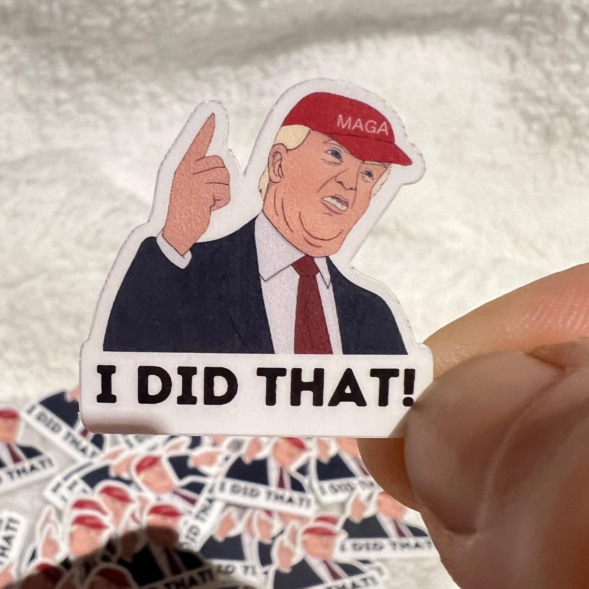 50 pc I Did That Trump Sticker Pack, Anti Trump Stickers, FDT, Fuck Trump, My Tariffs Did That Meme Sticker, Anti Fascist Anti Racist Decal