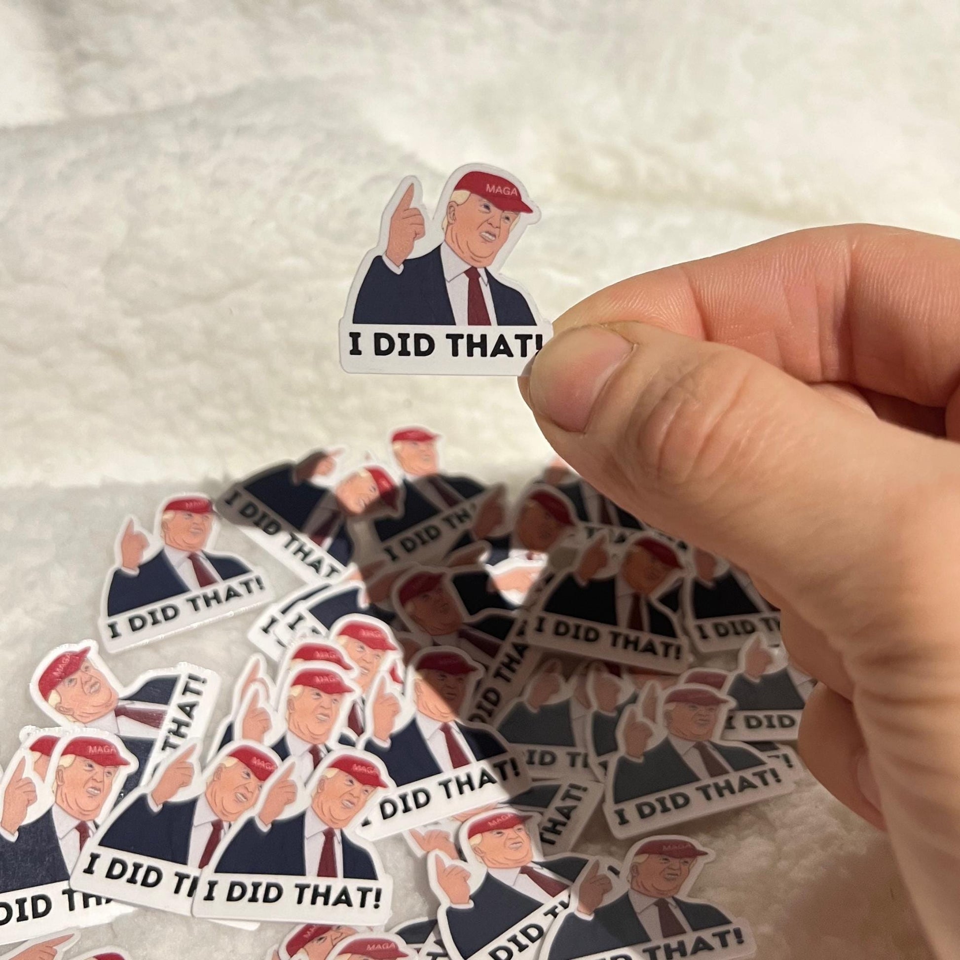 50 pc I Did That Trump Sticker Pack, Anti Trump Stickers, FDT, Fuck Trump, My Tariffs Did That Meme Sticker, Anti Fascist Anti Racist Decal