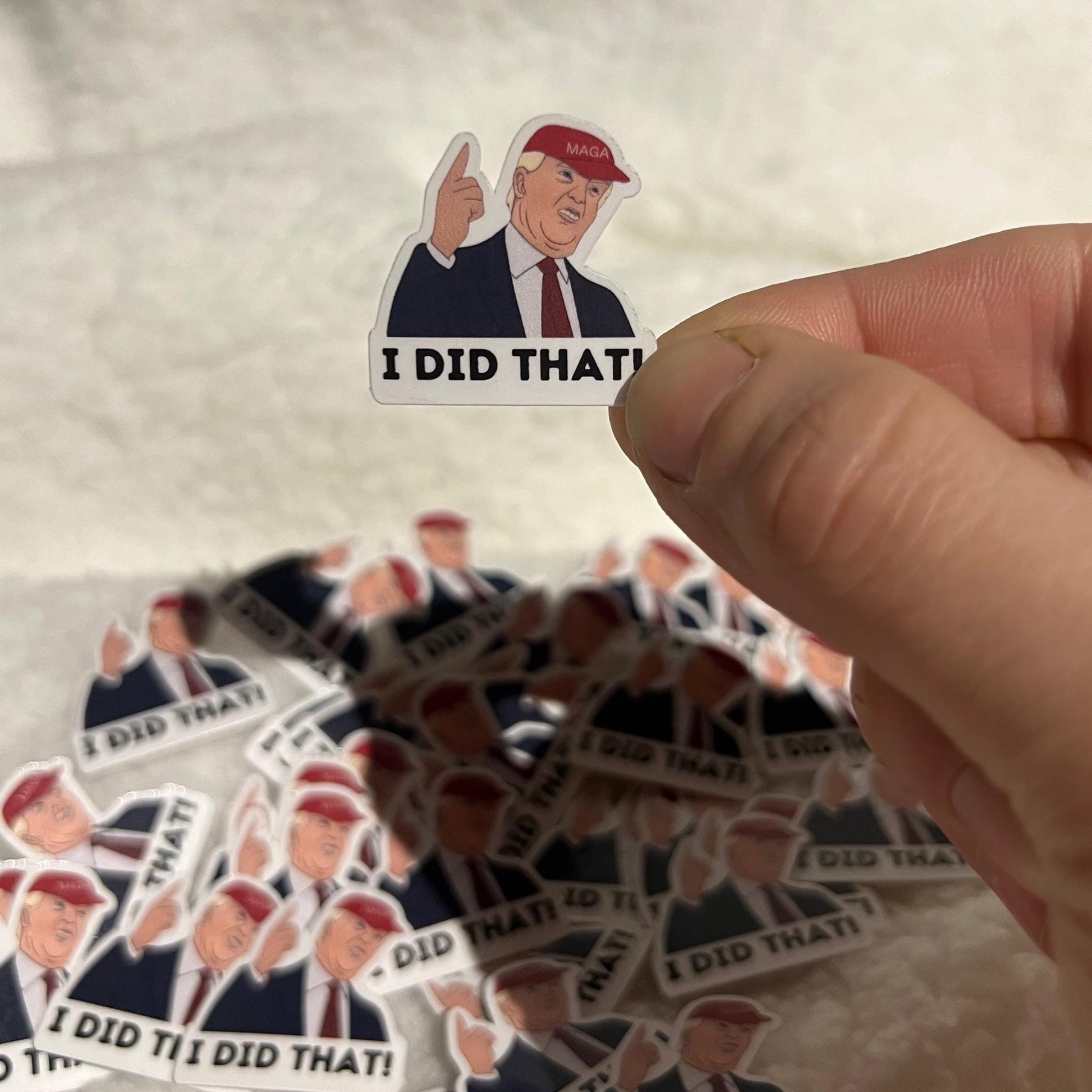50 pc I Did That Trump Sticker Pack, Anti Trump Stickers, FDT, Fuck Trump, My Tariffs Did That Meme Sticker, Anti Fascist Anti Racist Decal