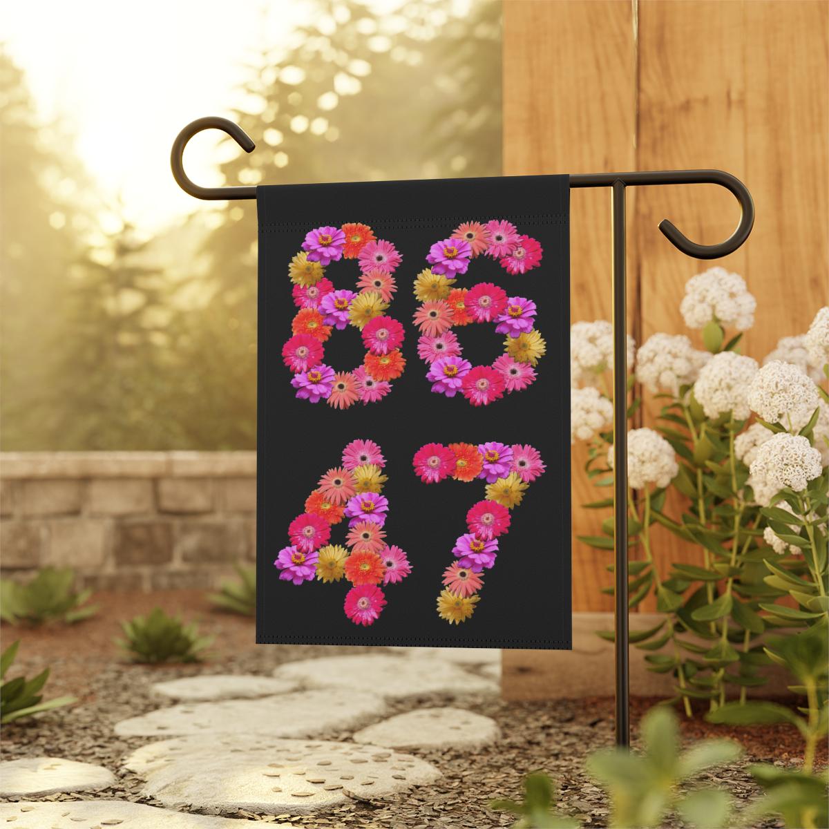 Spring 8647 Subtle Anti Trump House Garden Flag, Anti MAGA Fascism, Liberal Leftist Activist Social Justice Human Rights Feminist Yard Decor