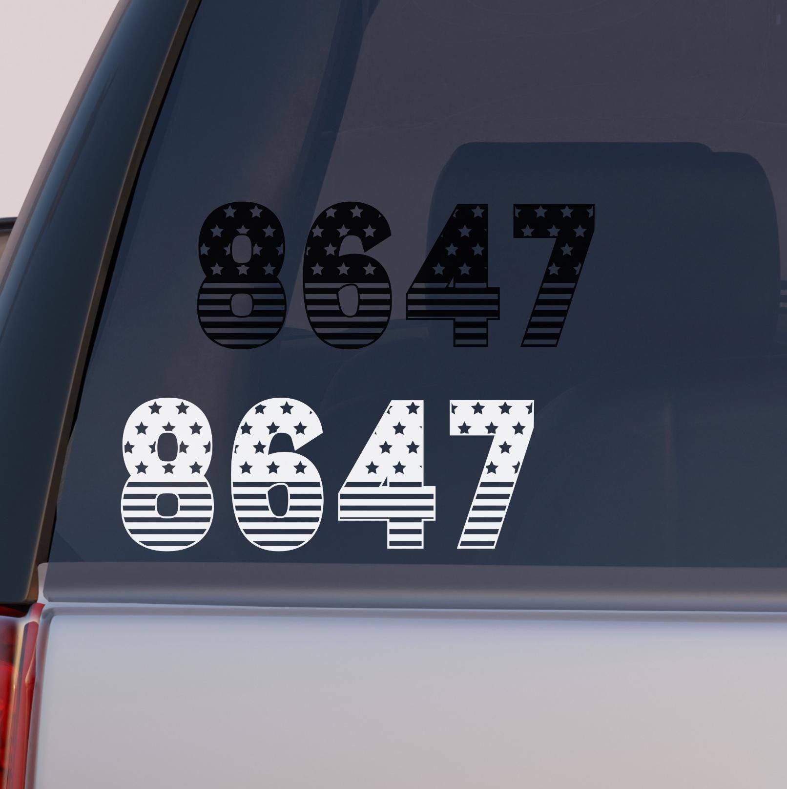 Subtle Anti-Trump Vinyl Car Decal FDT, Resist, Fight the Oligarchy, Impeach Trump, Perfect as an Anti-MAGA or Anti-Trump, Laptop Sticker