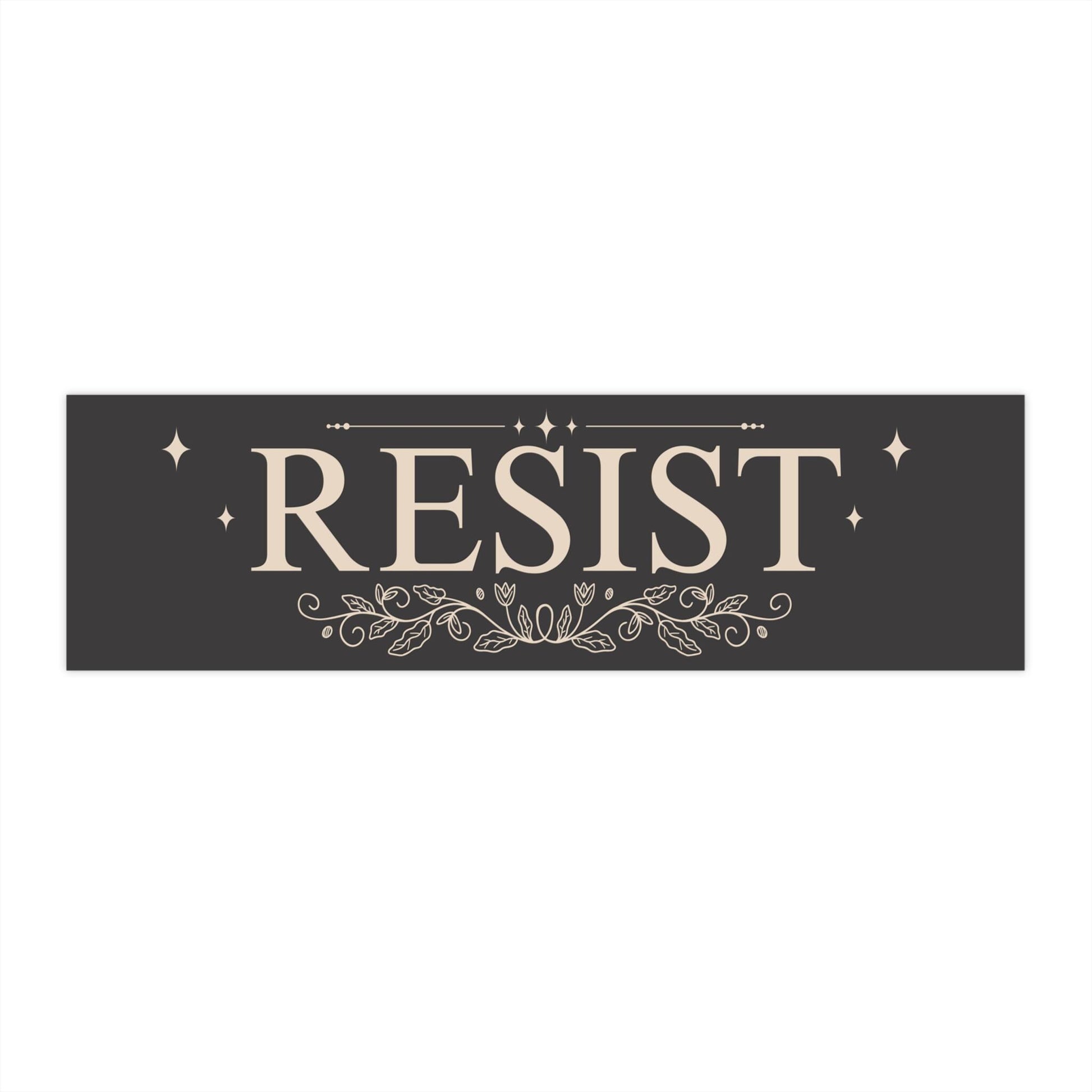 Resist Car Magnet or Bumper Sticker, Do Not Obey in Advance, Elegant Resistance Decal, Stop The Coup, Anti Trump Stickers, Are We Great Yet