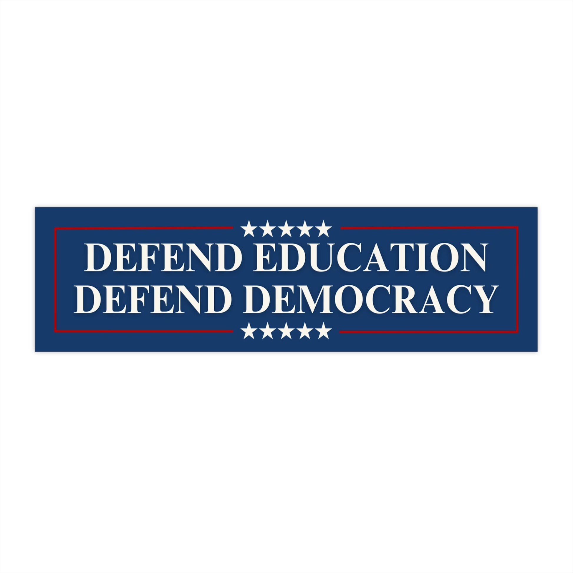 Defend Education Defend Democracy Car Magnet or Bumper Sticker, Political Pro Education Decal, Activist Teacher Gift Protest, Save Education