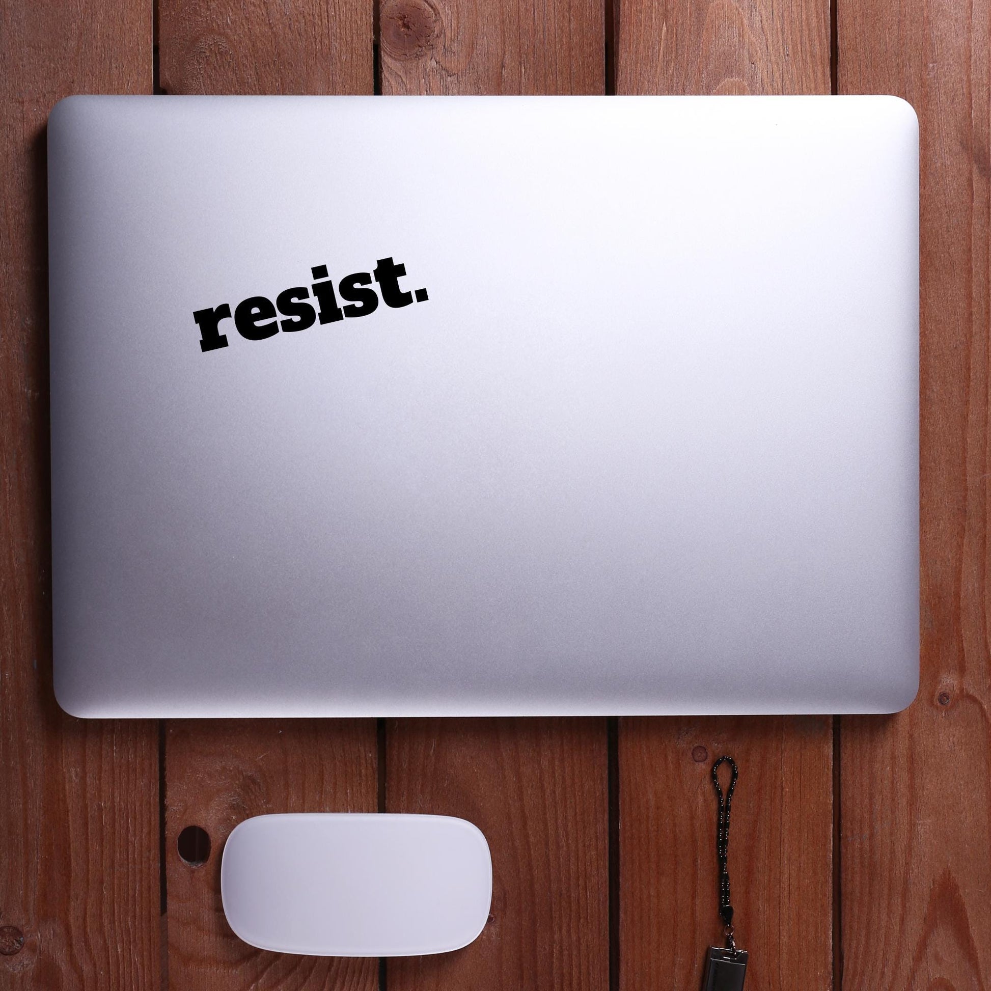 Resist Vinyl Window Decal, Cute Car Accessory Gift, Resist Racism Fascism MAGA, Anti Trump Sticker, Feminist Liberal Activist, Democrat Gift