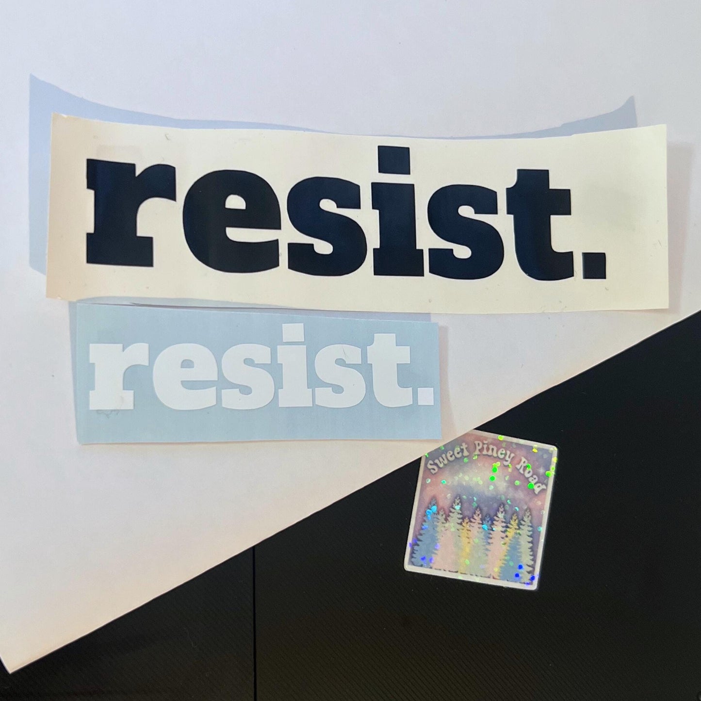 Resist Vinyl Window Decal, Cute Car Accessory Gift, Resist Racism Fascism MAGA, Anti Trump Sticker, Feminist Liberal Activist, Democrat Gift