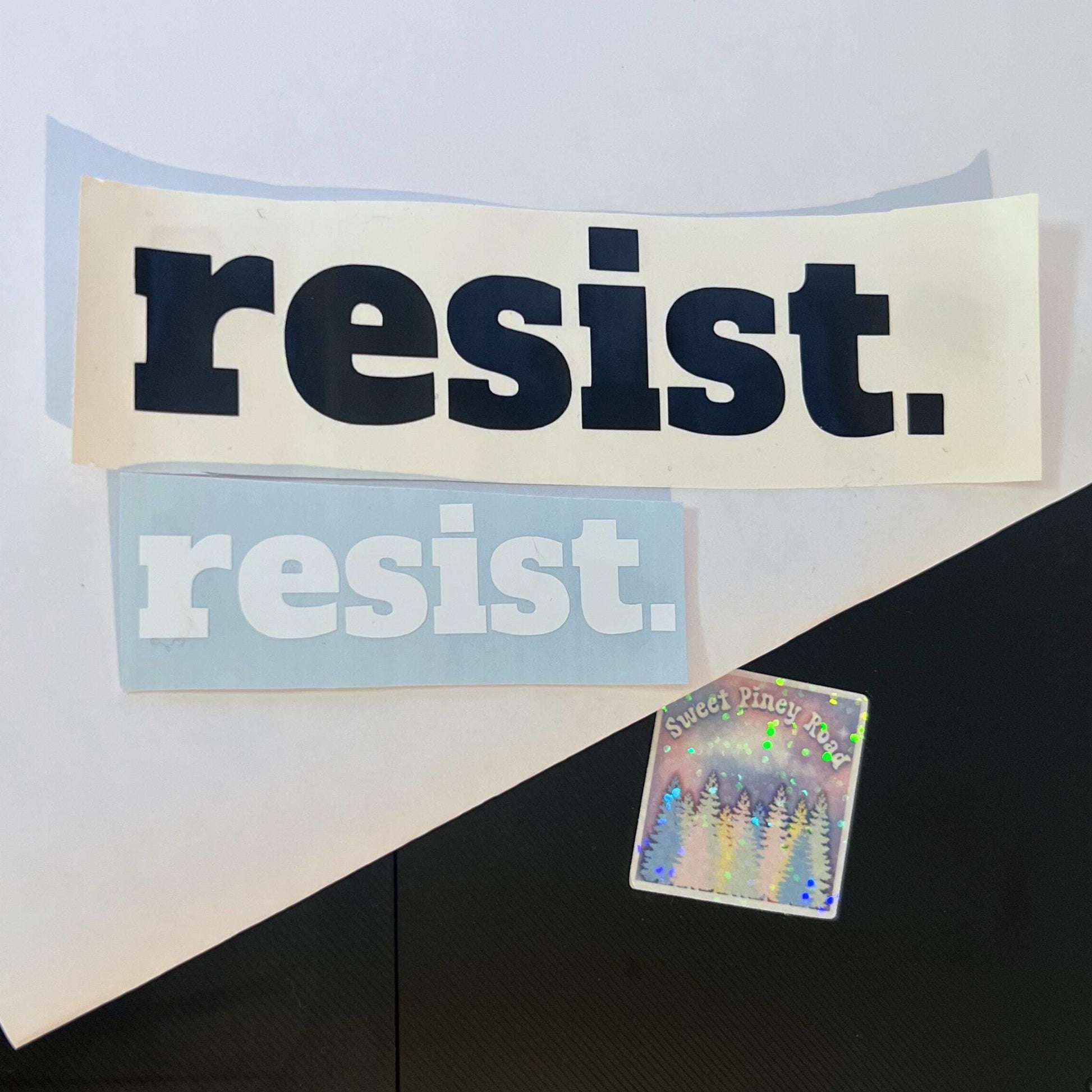Resist Vinyl Window Decal, Cute Car Accessory Gift, Resist Racism Fascism MAGA, Anti Trump Sticker, Feminist Liberal Activist, Democrat Gift