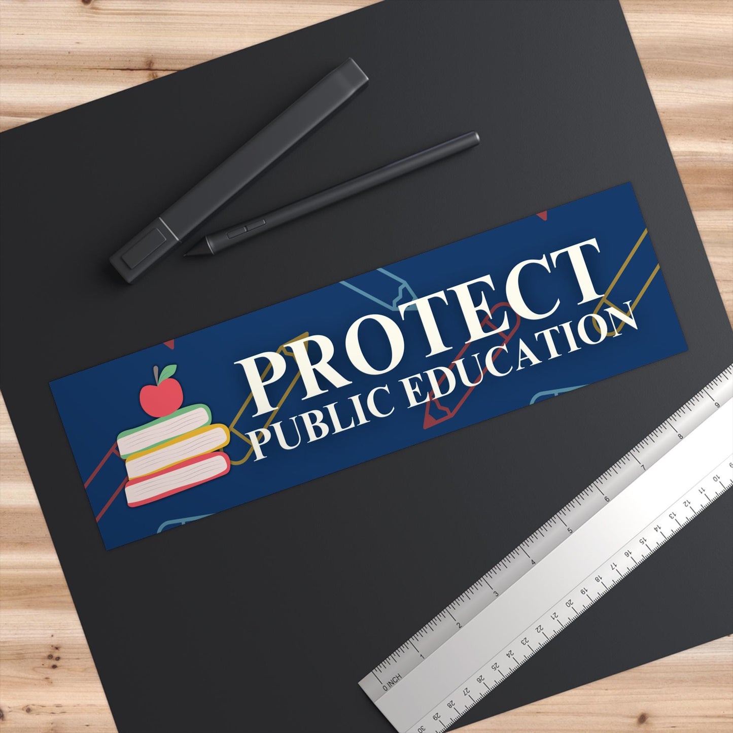 Protect Public Education Car Magnet or Bumper Sticker, Teacher Gifts, Support Public School, Teachers Appreciation Gift, Protest Resistance