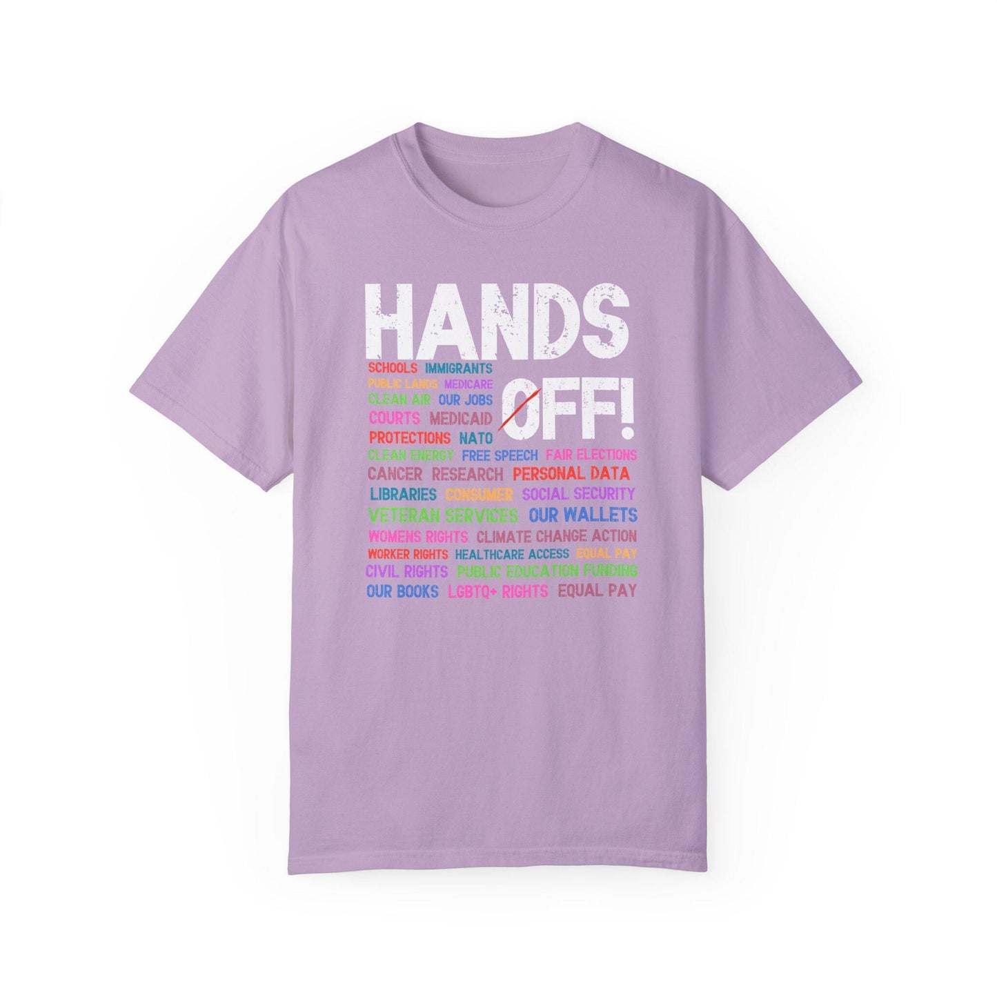 Hands Off Protest Shirt, Political Activism Tee, Save Public Lands Medicare Social Security Free Speech Tshirt, Environmental Rights T-Shirt
