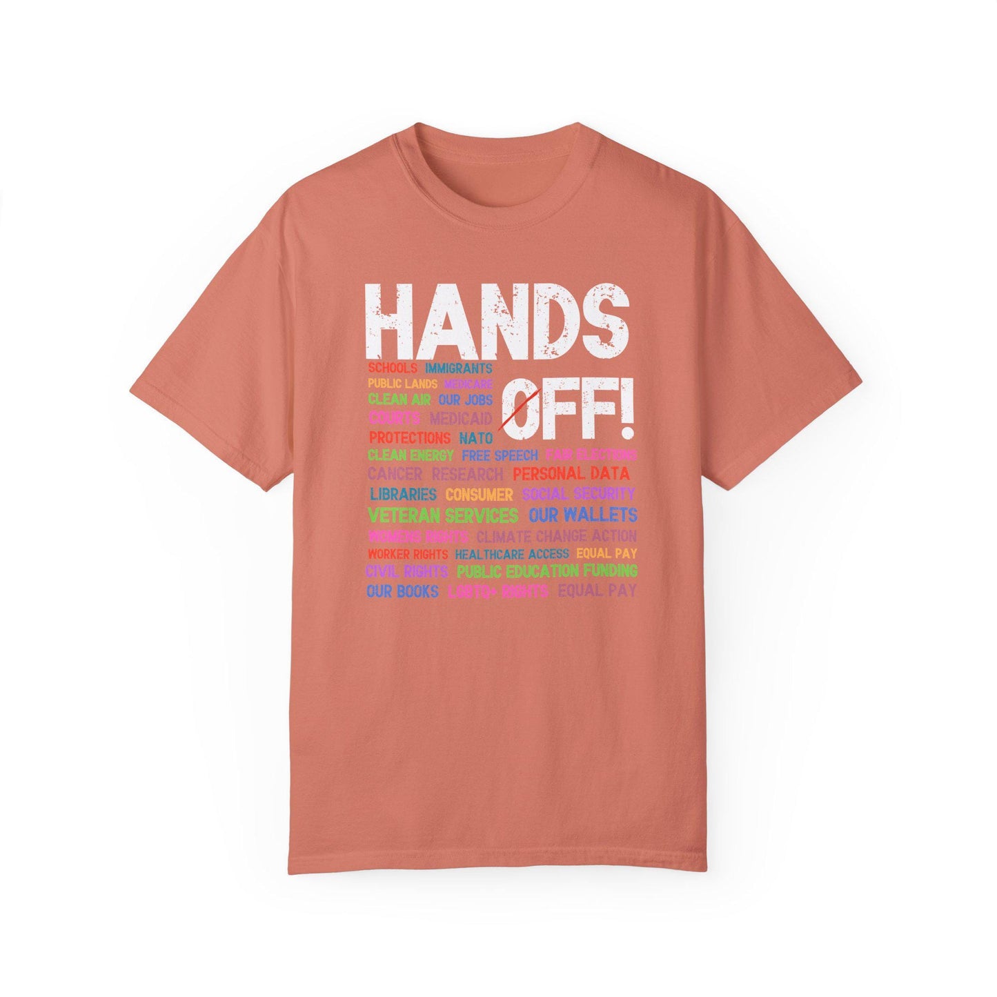 Hands Off Protest Shirt, Political Activism Tee, Save Public Lands Medicare Social Security Free Speech Tshirt, Environmental Rights T-Shirt
