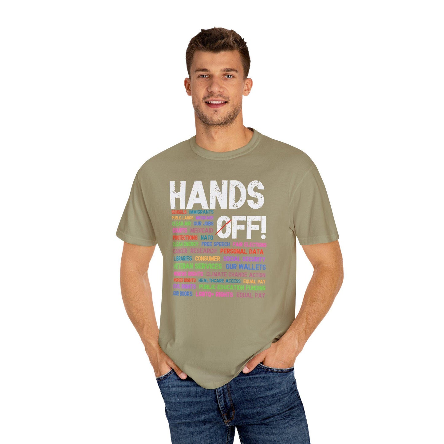 Hands Off Protest Shirt, Political Activism Tee, Save Public Lands Medicare Social Security Free Speech Tshirt, Environmental Rights T-Shirt
