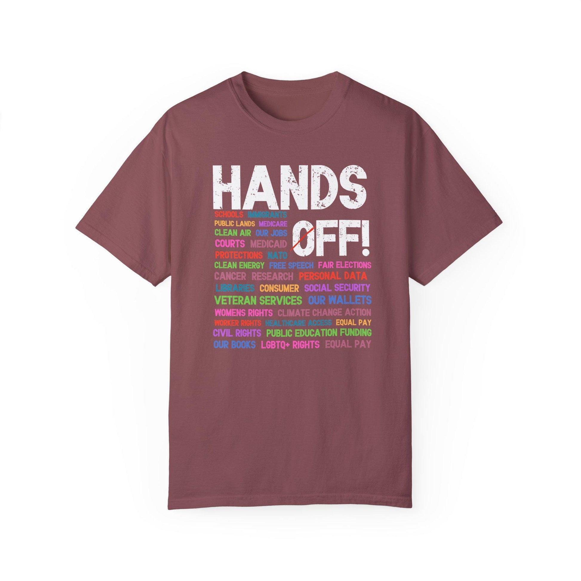 Hands Off Protest Shirt, Political Activism Tee, Save Public Lands Medicare Social Security Free Speech Tshirt, Environmental Rights T-Shirt