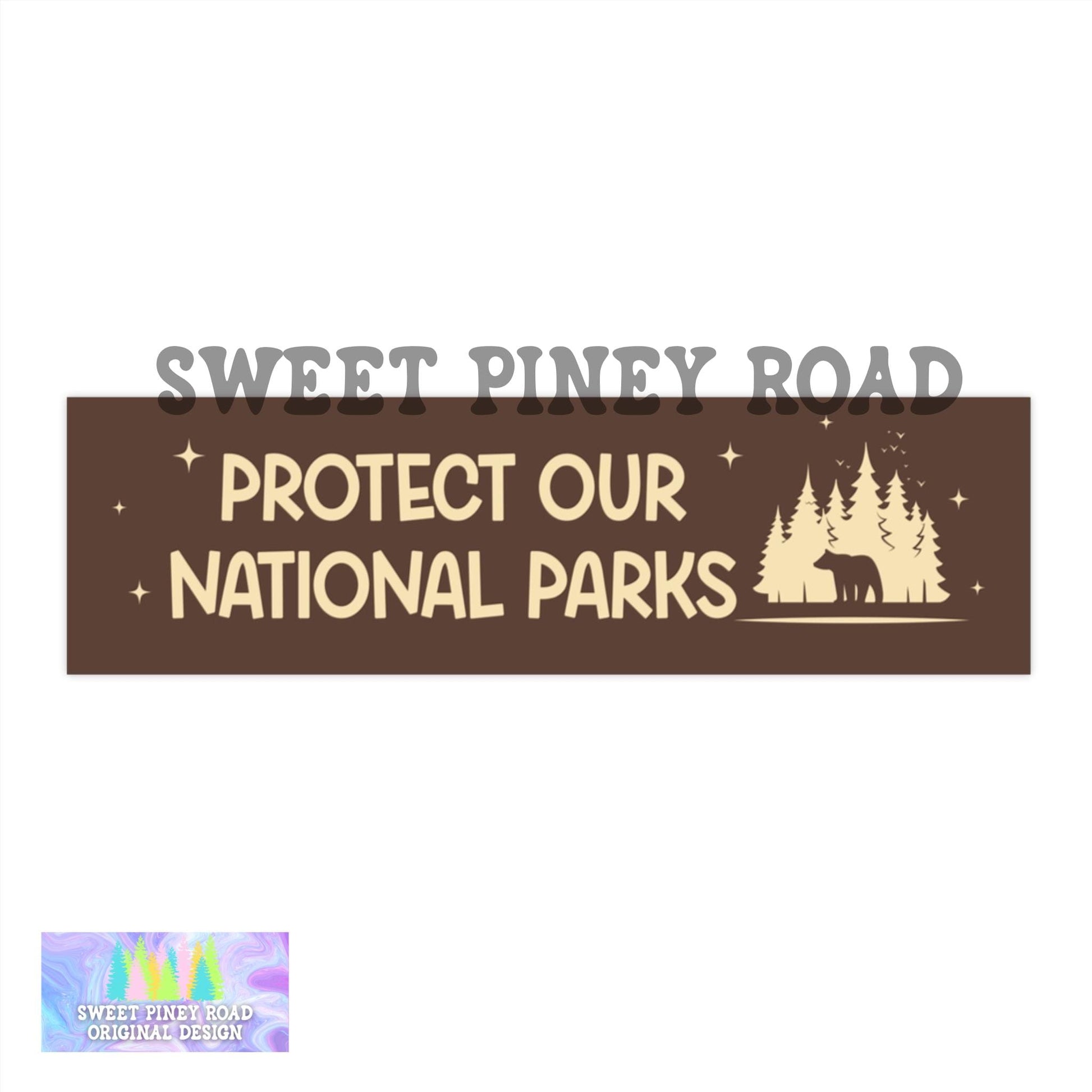 Protect Our National Parks Car Magnet/Bumper Sticker, Protect National Parks Decal, Public Lands Protest, Cute Gift For Hikers and Campers