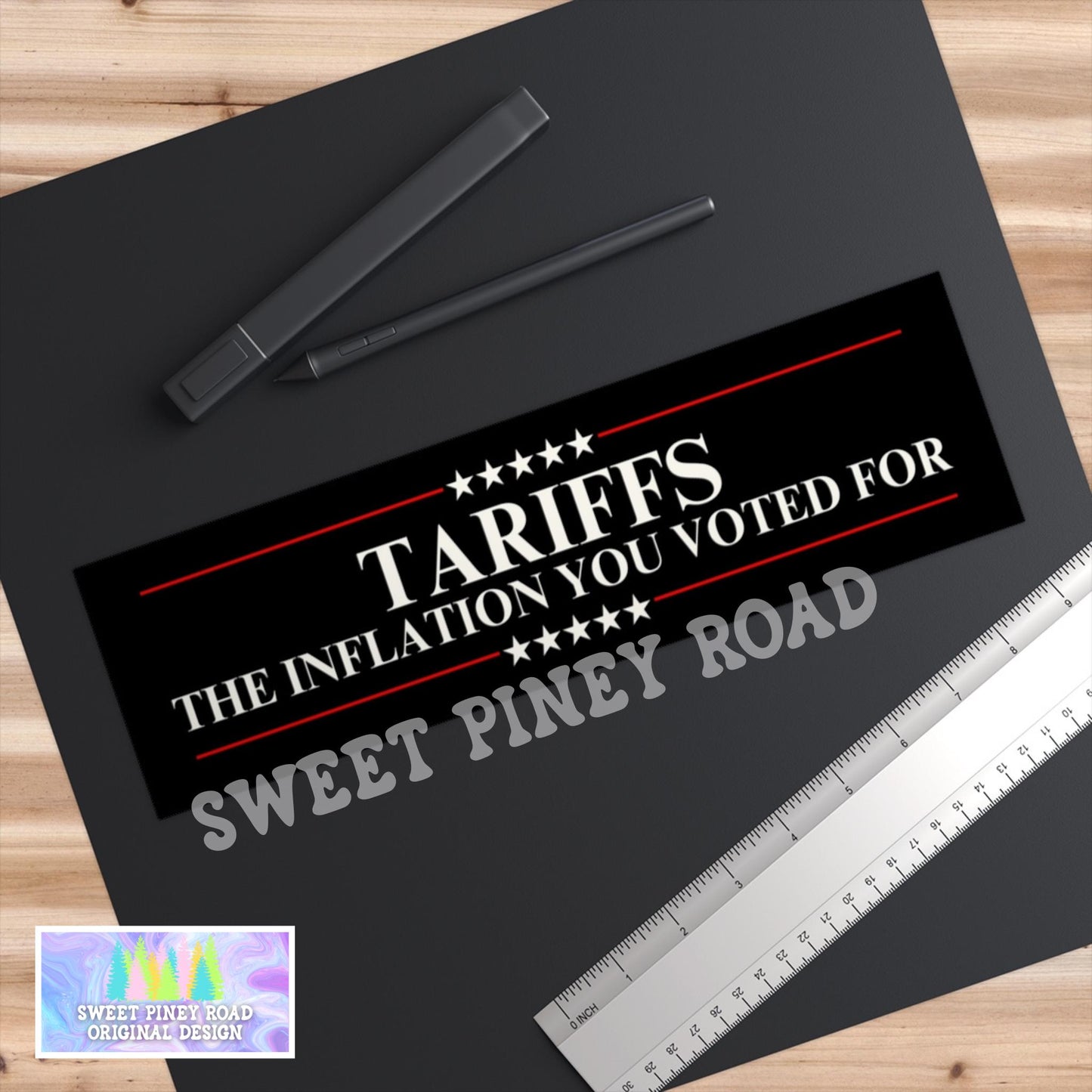 Tariffs The Inflation You Voted For Car Magnet or Bumper Sticker, Anti-Trump Anti-MAGA Decal, Democratic Resistance Gift, Protest Fuck Trump