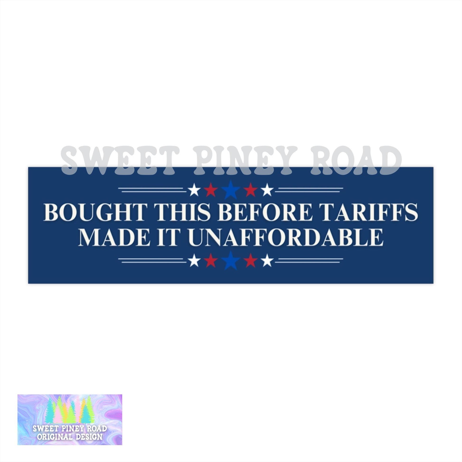 Bought This Before Tariffs Made It Unaffordable Car Magnet or Bumper Sticker, Anti-Trump Fascism, Americas Hitler Decal, Anti-MAGA Recession