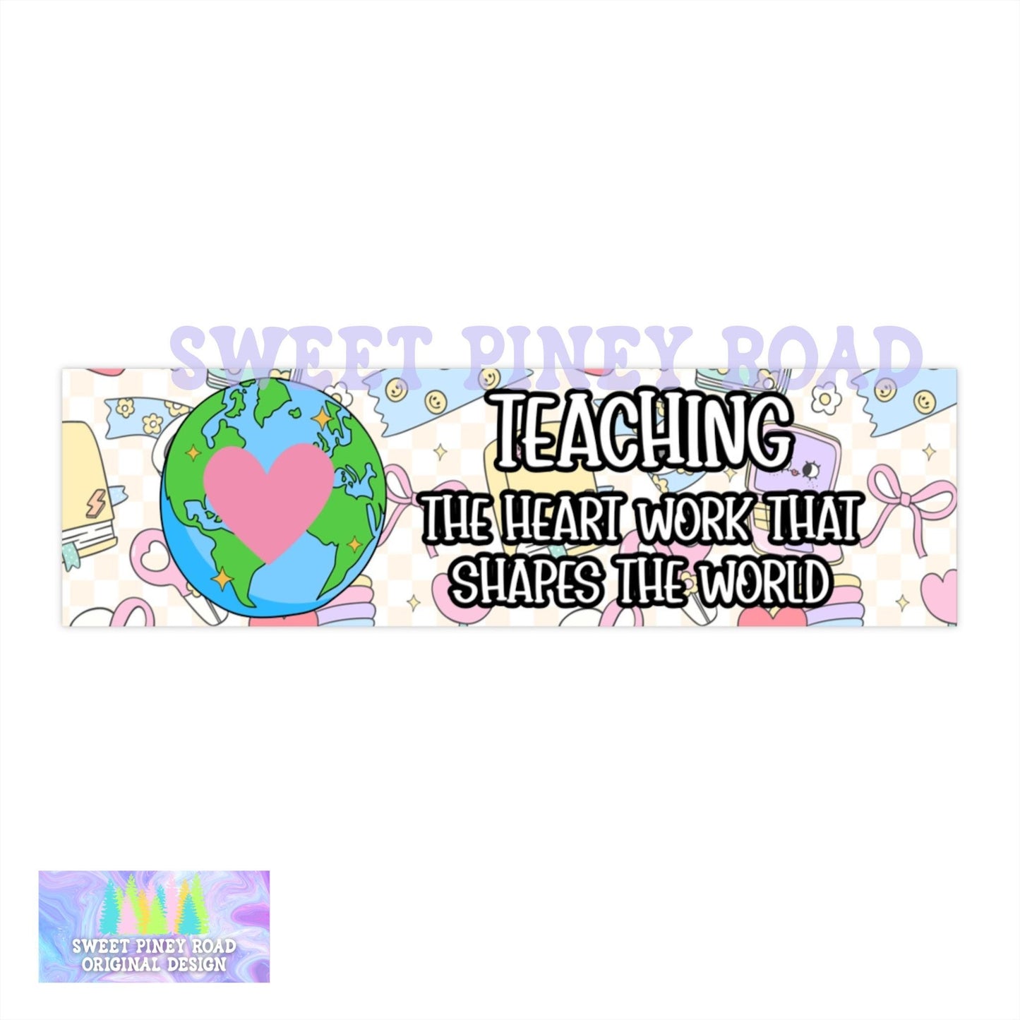 Teaching Appreciation Gift, Cute Car Magnet/Bumper Sticker, Student Parent Gift for School Tutor, Last Day of School Decal Thank You Teacher