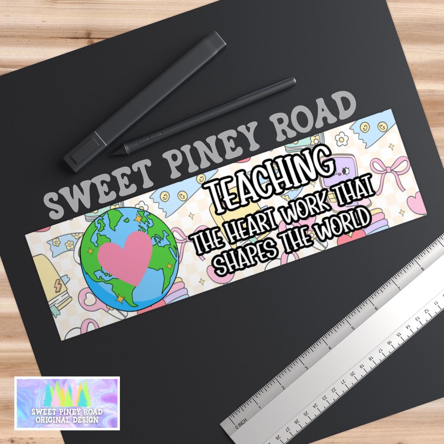 Teaching Appreciation Gift, Cute Car Magnet/Bumper Sticker, Student Parent Gift for School Tutor, Last Day of School Decal Thank You Teacher