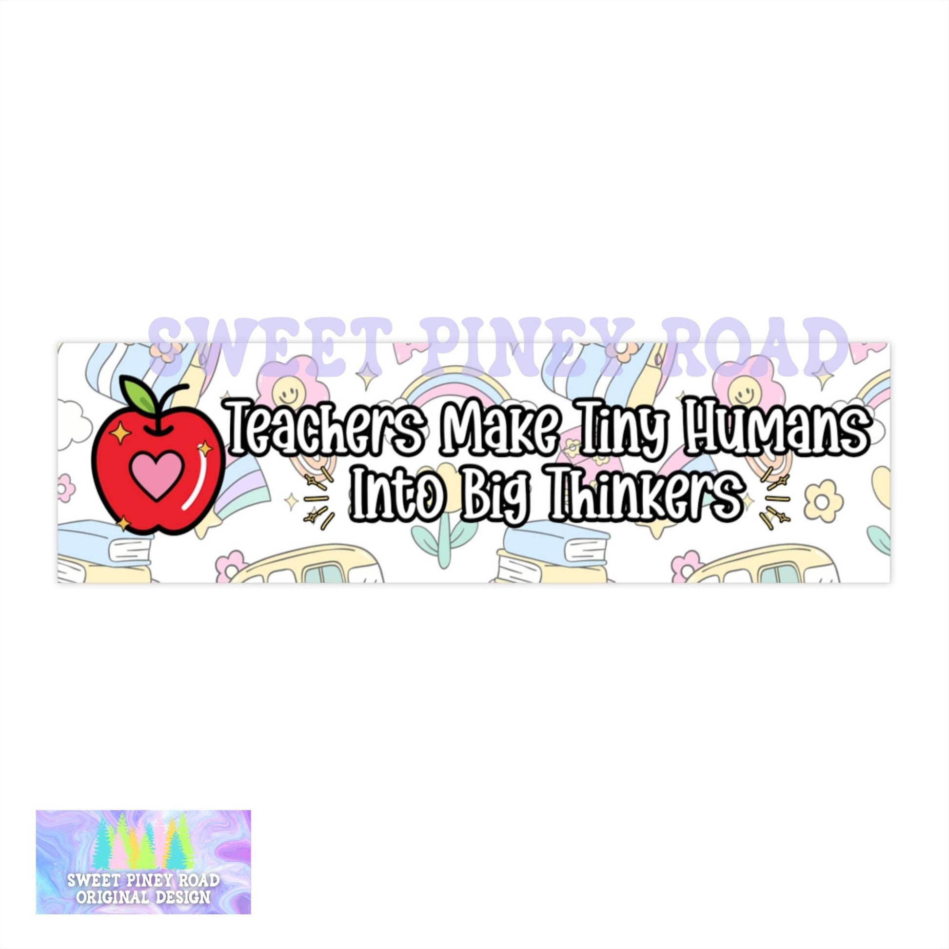 Teaching Appreciation Gift, Cute Car Magnet/Bumper Sticker, Student Parent Gift for School Tutor, Last Day of School Decal Thank You Teacher