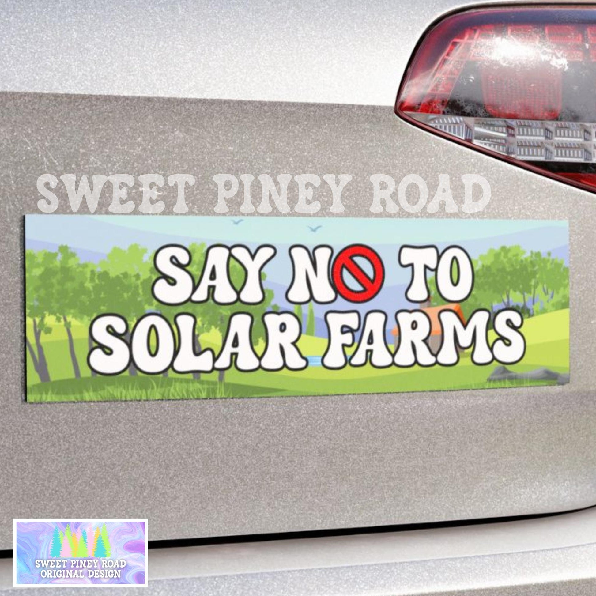Say No To Solar Farms, Preserve Local Farmland, Gift for Farmer, I Love Nature, Awareness Decal, Support Dairy Farms, Fight For Rights Town