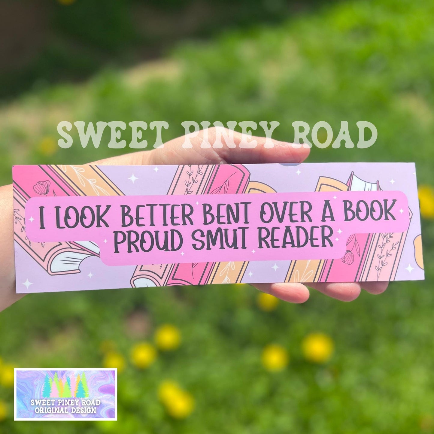 Smut Bookish Bumper Sticker, Funny Smut Book Lover Car Magnet, I Look Better Bent Over A Book Decal, Spicy Book Gift, Gift for Book Lover