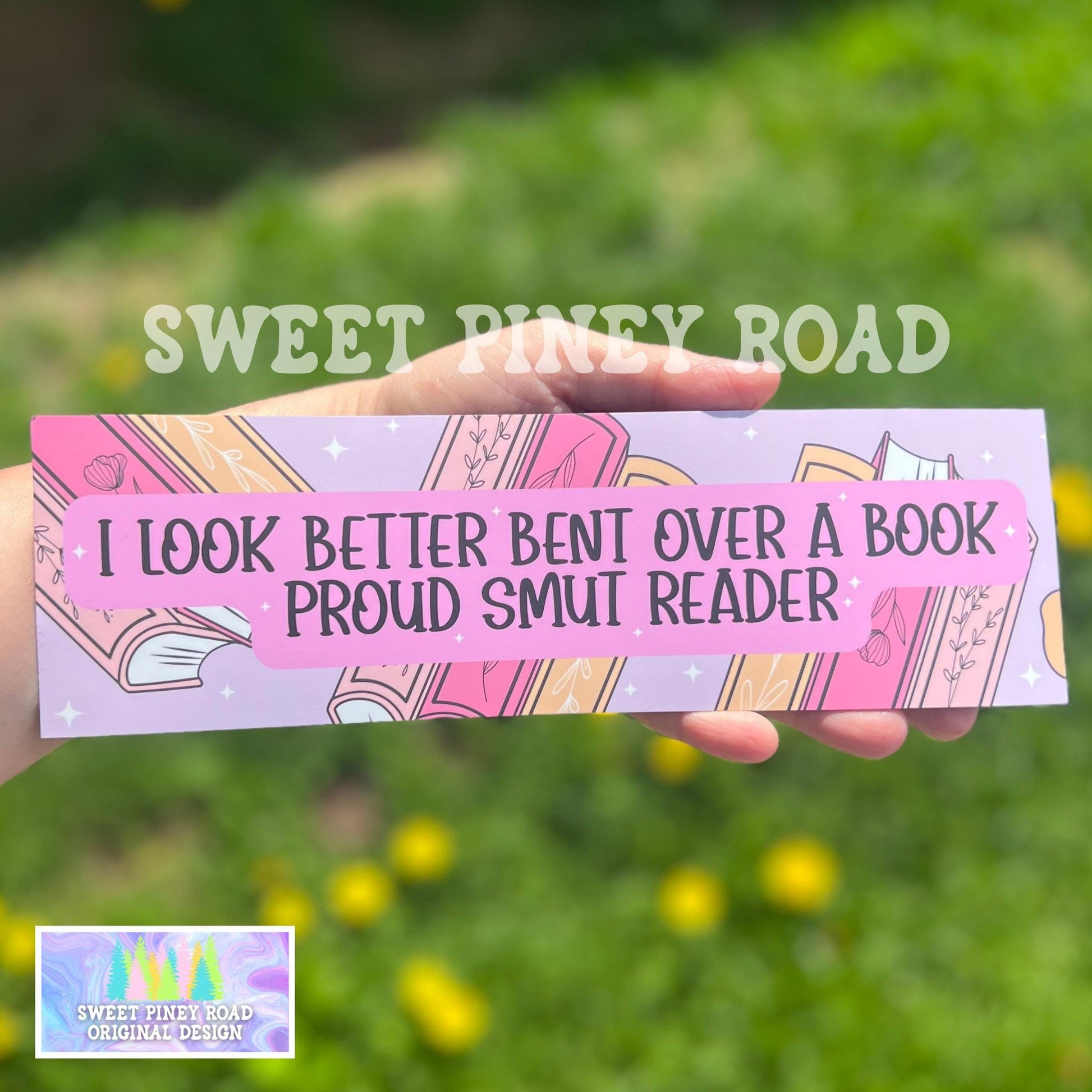 Smut Bookish Bumper Sticker, Funny Smut Book Lover Car Magnet, I Look Better Bent Over A Book Decal, Spicy Book Gift, Gift for Book Lover
