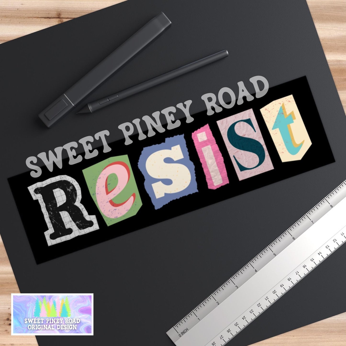 Resist Car Magnet, Resist Bumper Sticker, Reproductive LGBTQUIA Car Viny Decal, Resist Car Stickers, Science Feminist Activist Vinyl Sticker
