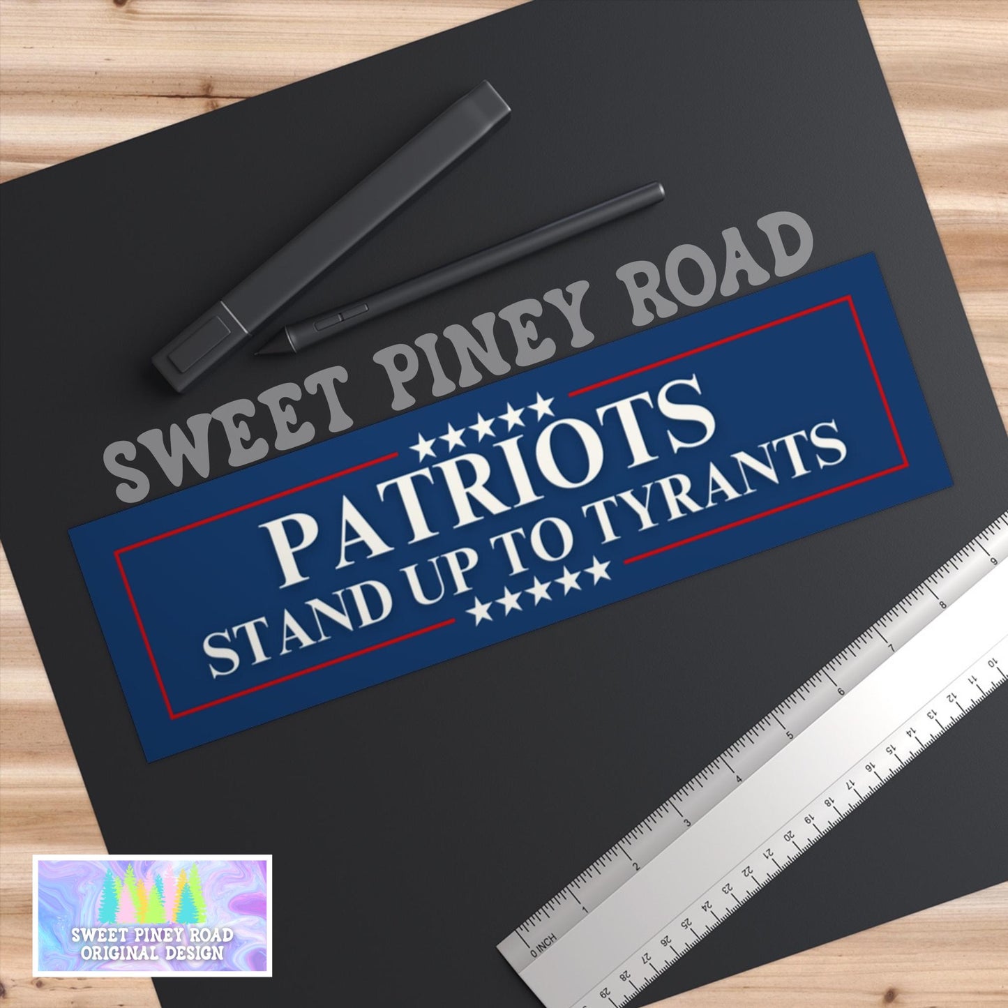 Patriots Stand Up To Tyrants Car Magnet/Bumper Sticker, Anti Trump Anti Fascist Decal, Leftist Liberal Gift, Stop Project 2025 Pro-Democracy
