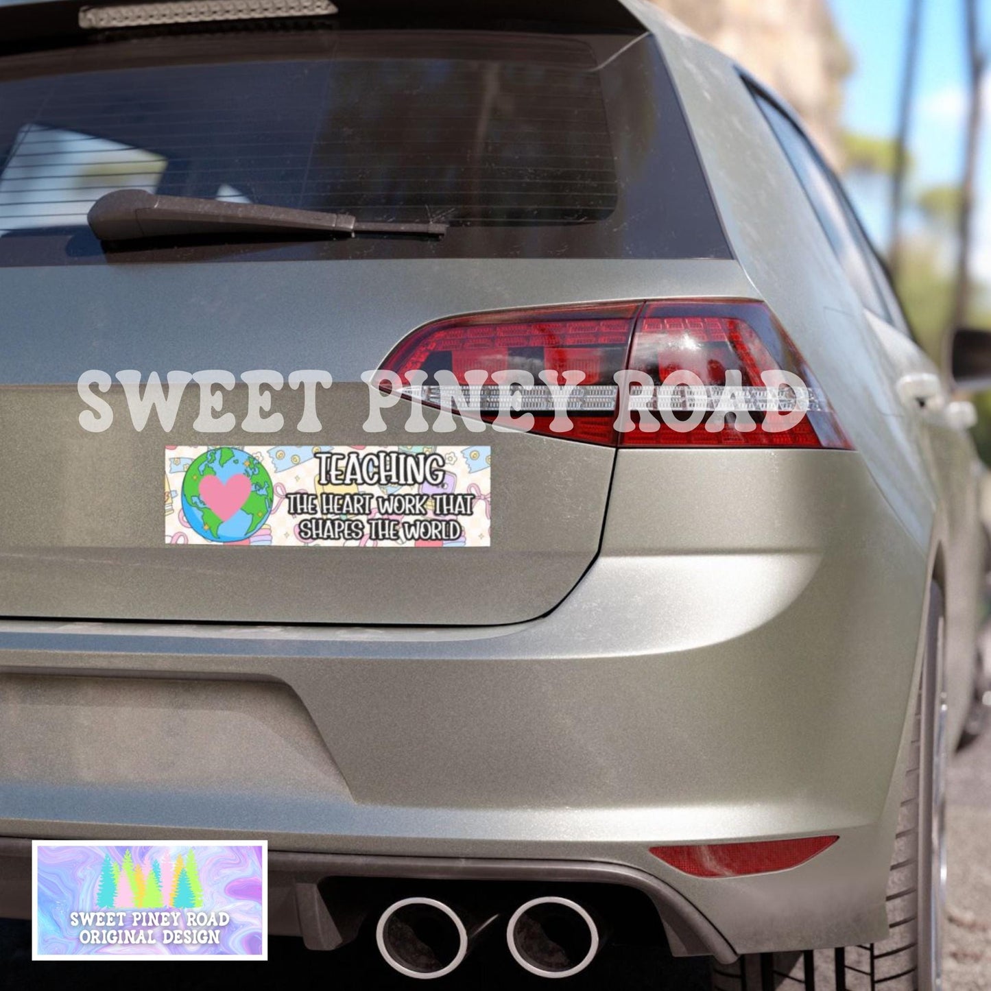 Teaching Appreciation Gift, Cute Car Magnet/Bumper Sticker, Student Parent Gift for School Tutor, Last Day of School Decal Thank You Teacher