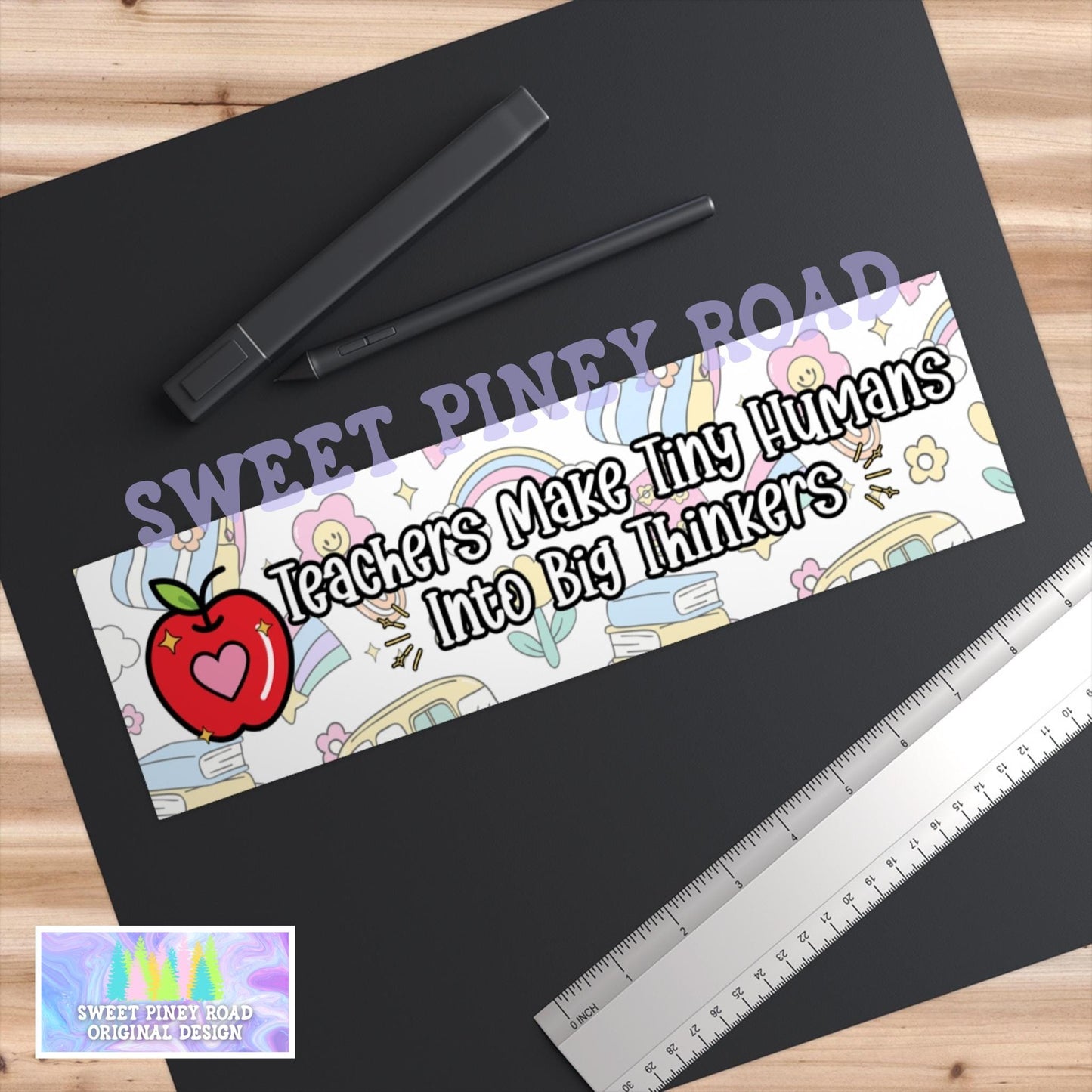 Teaching Appreciation Gift, Cute Car Magnet/Bumper Sticker, Student Parent Gift for School Tutor, Last Day of School Decal Thank You Teacher