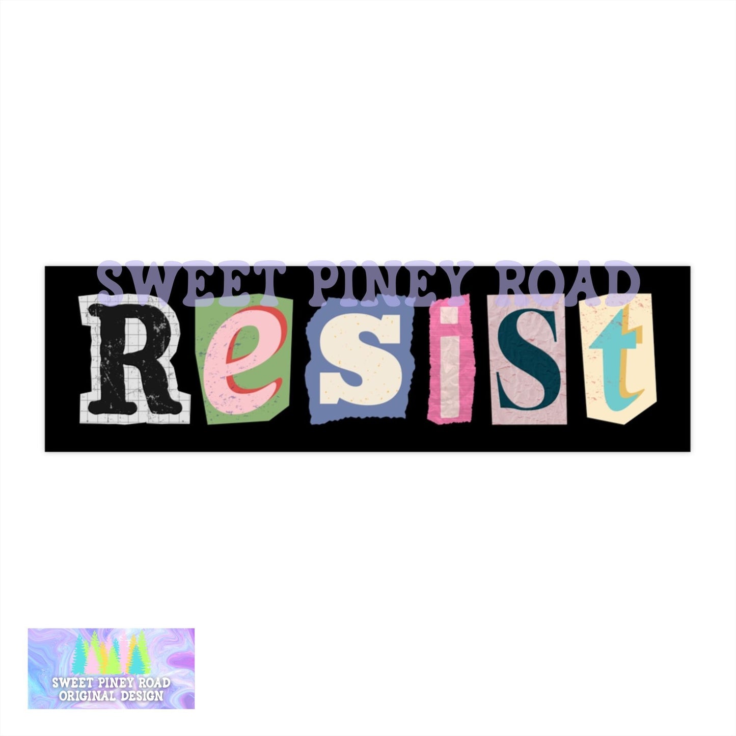Resist Car Magnet, Resist Bumper Sticker, Reproductive LGBTQUIA Car Viny Decal, Resist Car Stickers, Science Feminist Activist Vinyl Sticker