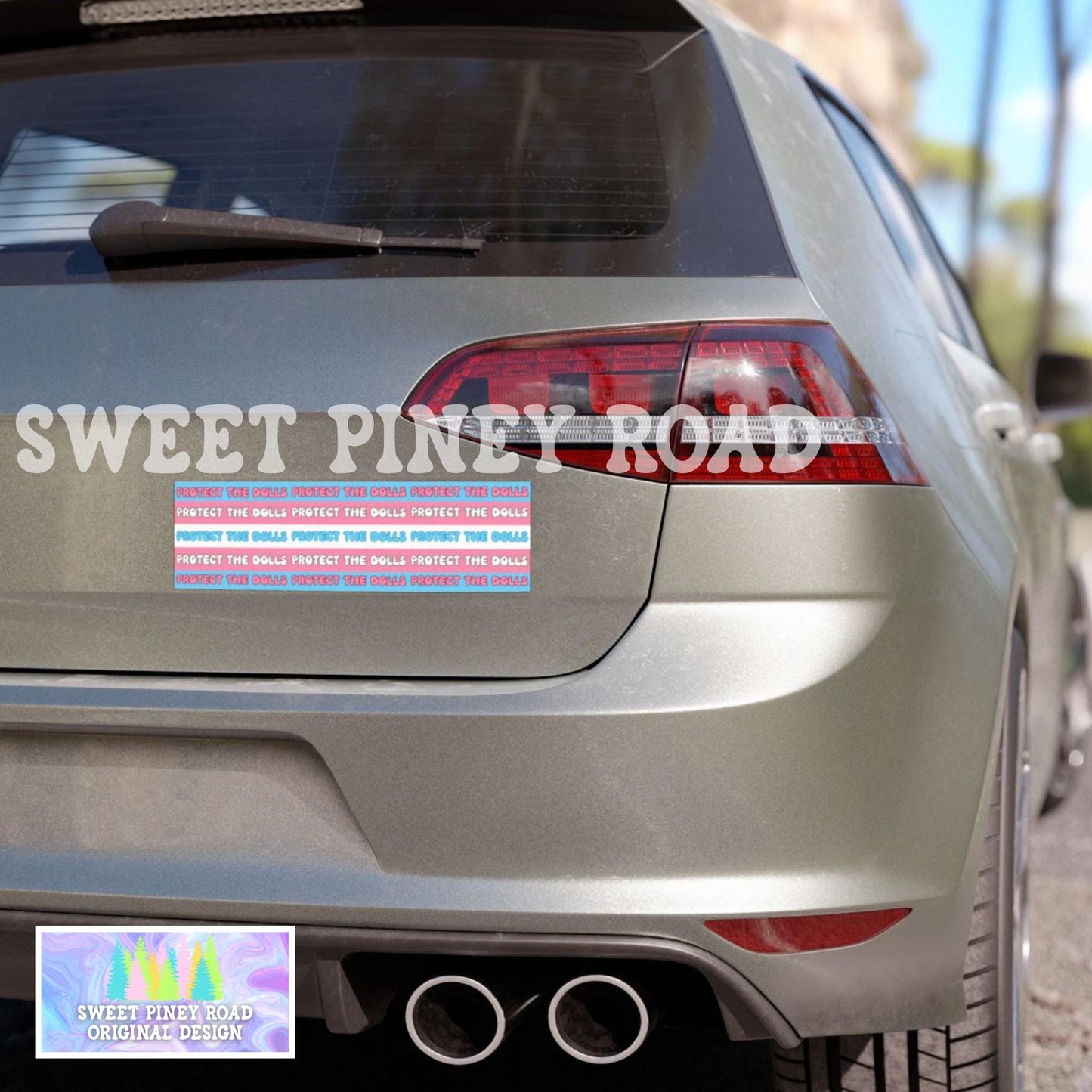 Protect The Dolls Car Magnet, Feminist Human Rights Bumper Sticker, Gender Equality Gift, Trans Rights Transgender Pride, Protect LGBTQUIA
