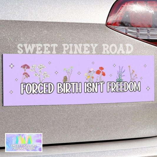 Forced Birth Isn't Freedom Car Magnet, Reproductive Rights Bumper Sticker, Roe Vs. Wade Protest, Womens Rights Activist, Anti Trump Gift Her