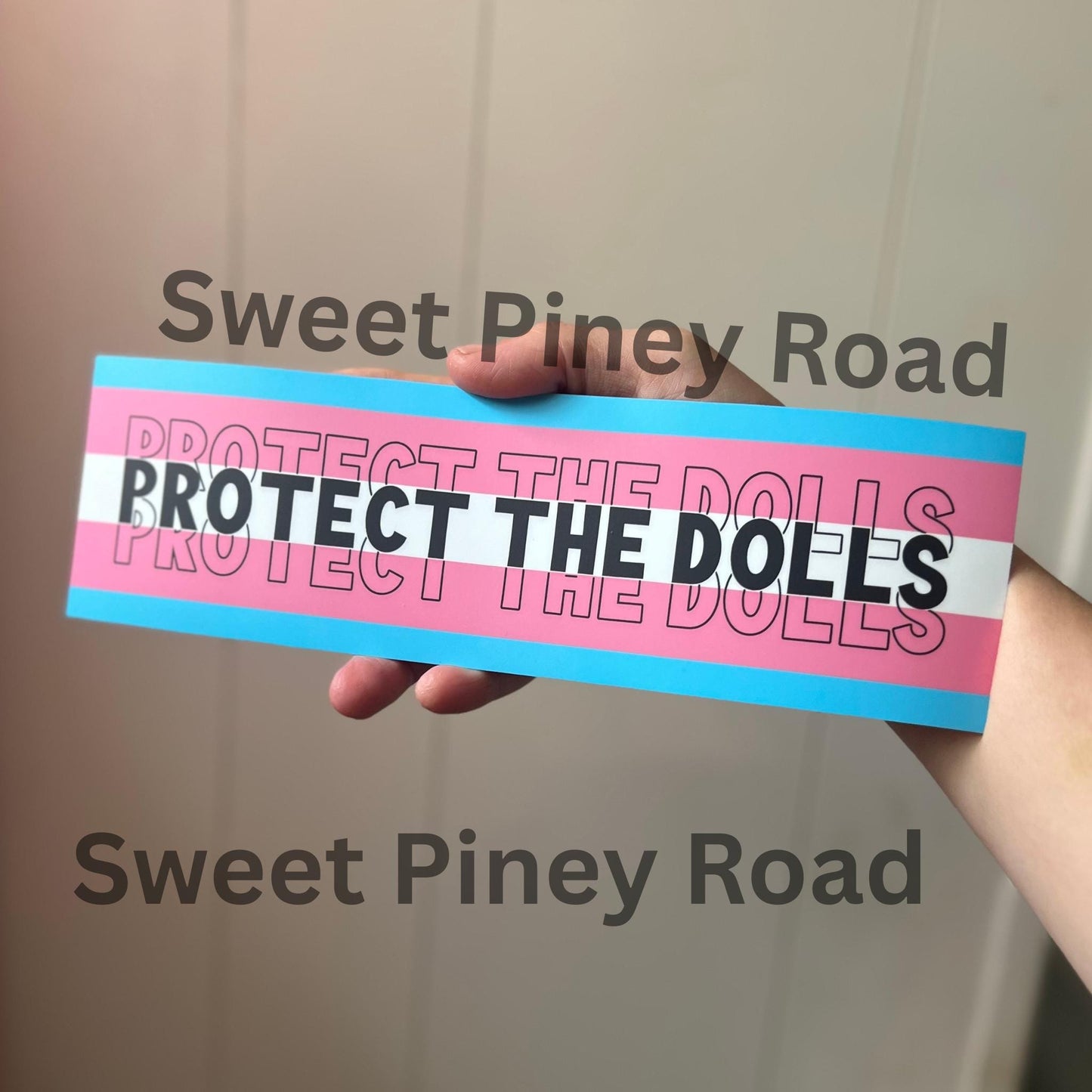 Protect The Dolls Car Magnet, Feminist Human Rights Bumper Sticker, Gender Equality Gift, Trans Rights Transgender Pride, Protect LGBTQUIA