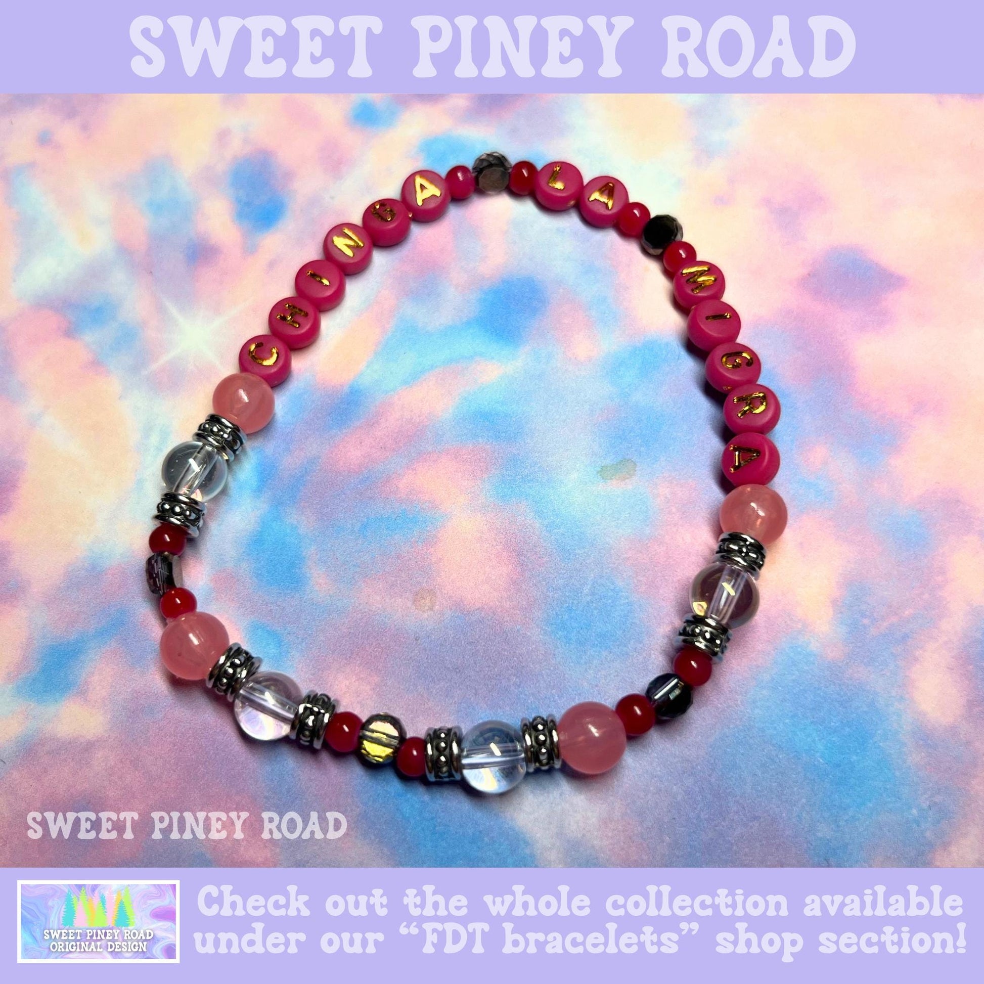 Chinga La Migra Bracelet, Hot Pink Girl Abolish ICE Accessory, Immigrant Human Rights Gift, F ICE Cute Protest Activist Beaded Bracelet, FDT