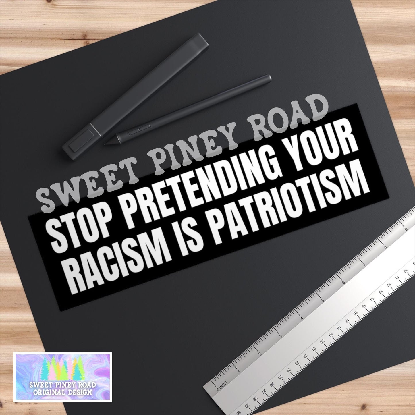 Stop Pretending Your Racism Is Patriotism Car Magnet, Pro Immigration Bumper Sticker, Anti Trump, Fuck Donald Trump Stickers, Eat The Rich