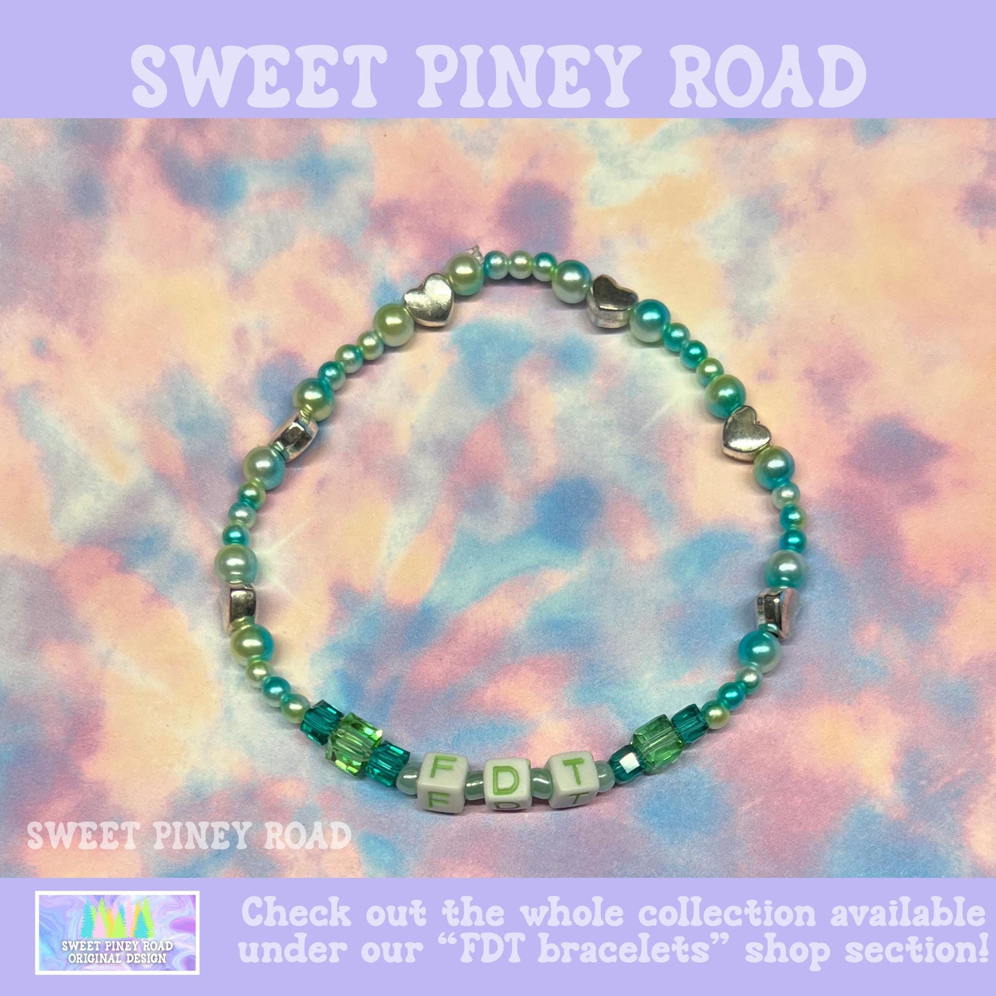 FDT Bracelet - Fuck Donald Trump Equality Jewelry | Liberal Democrat Blue Wave | Anti Maga Ally Feminist Gift for Her Accessory | Cute Girly