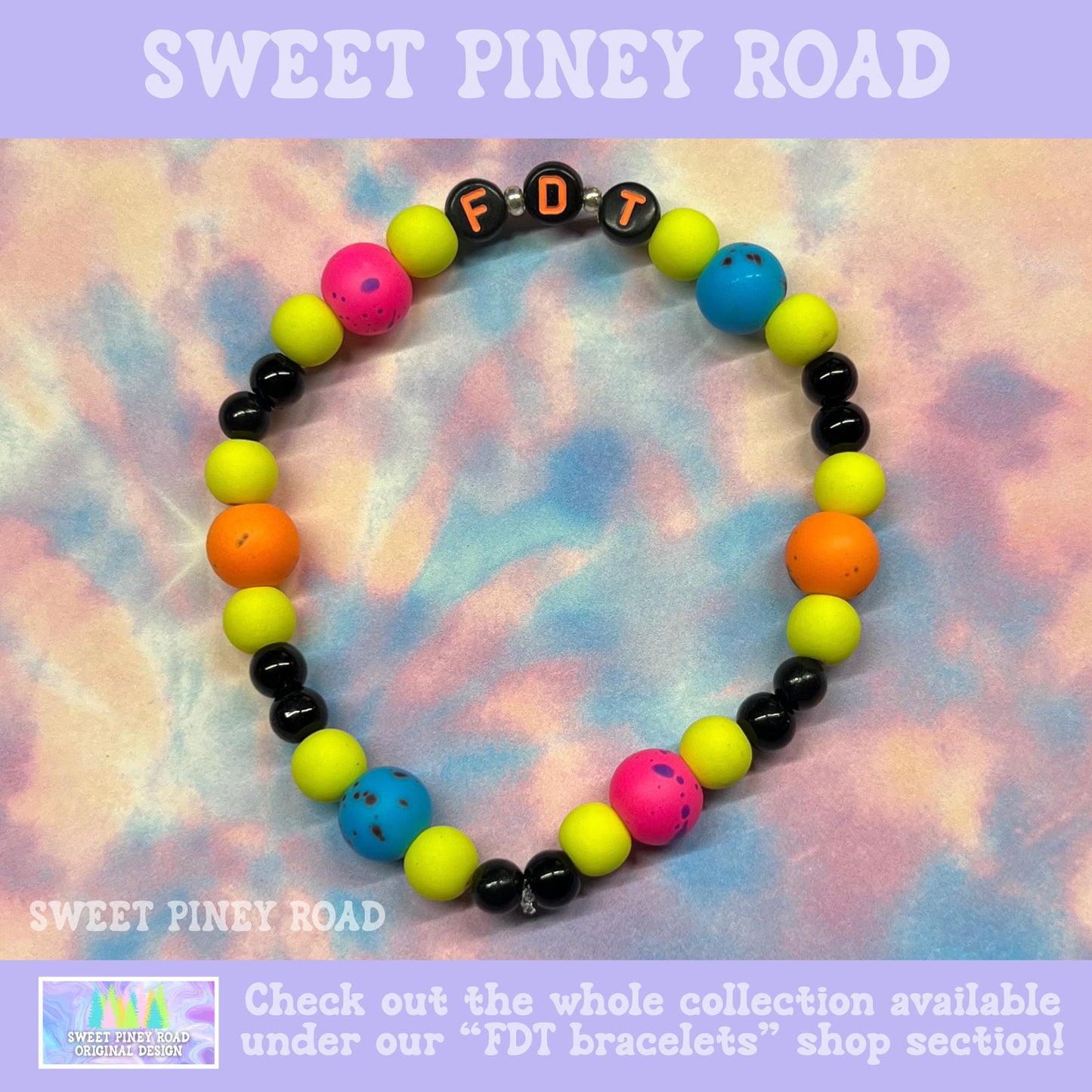 FDT Bracelet Hot Neon Rainbow, Black Fuck Donald Trump Equality Jewelry, Liberal Democrat Anti Maga, Ally Feminist Gift for Her Accessory