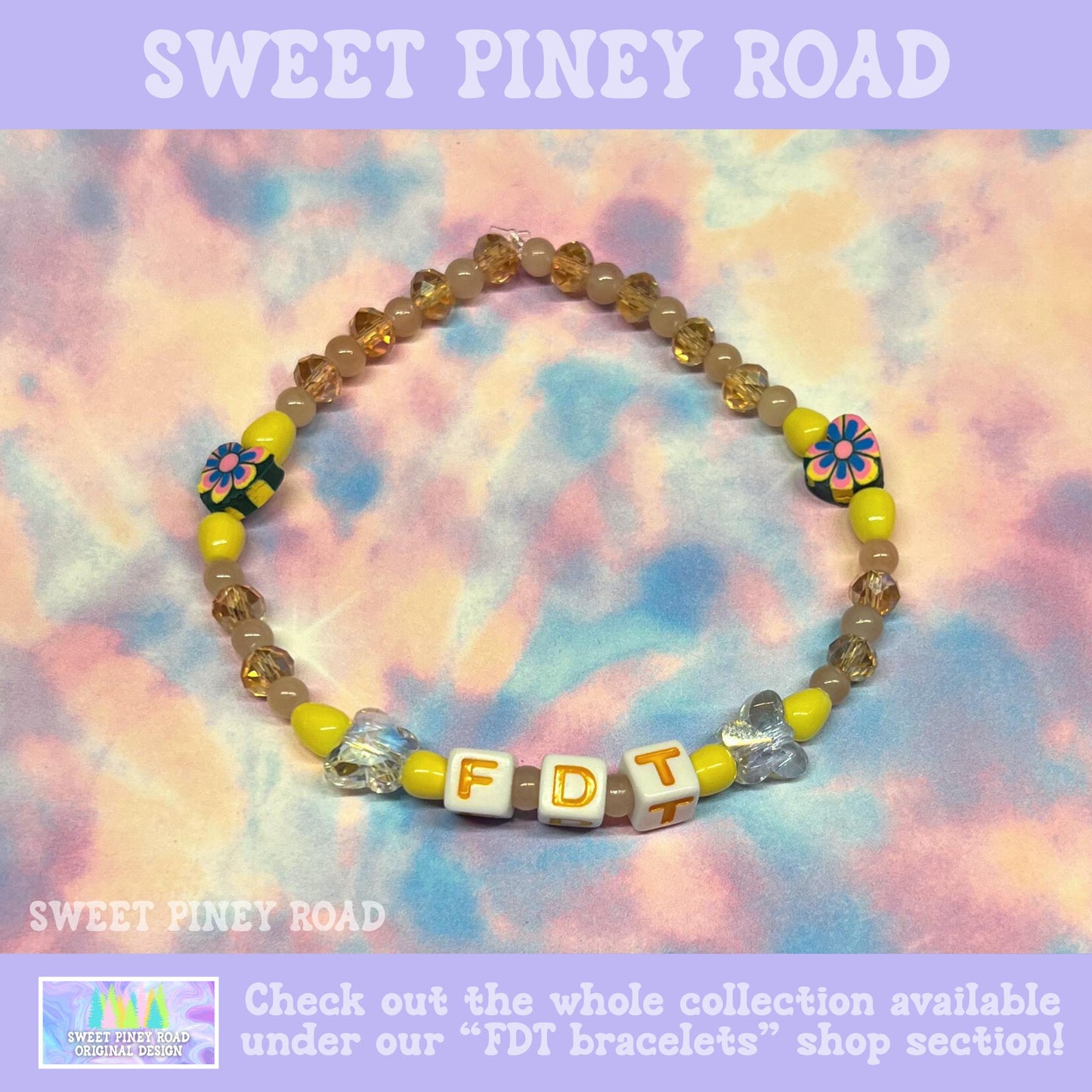 FDT Bracelet Yellow Gold, Fuck Donald Trump Equality Jewelry, Liberal Democrat Blue Wave Anti Maga Ally Feminist Cute Gift Her Accessory