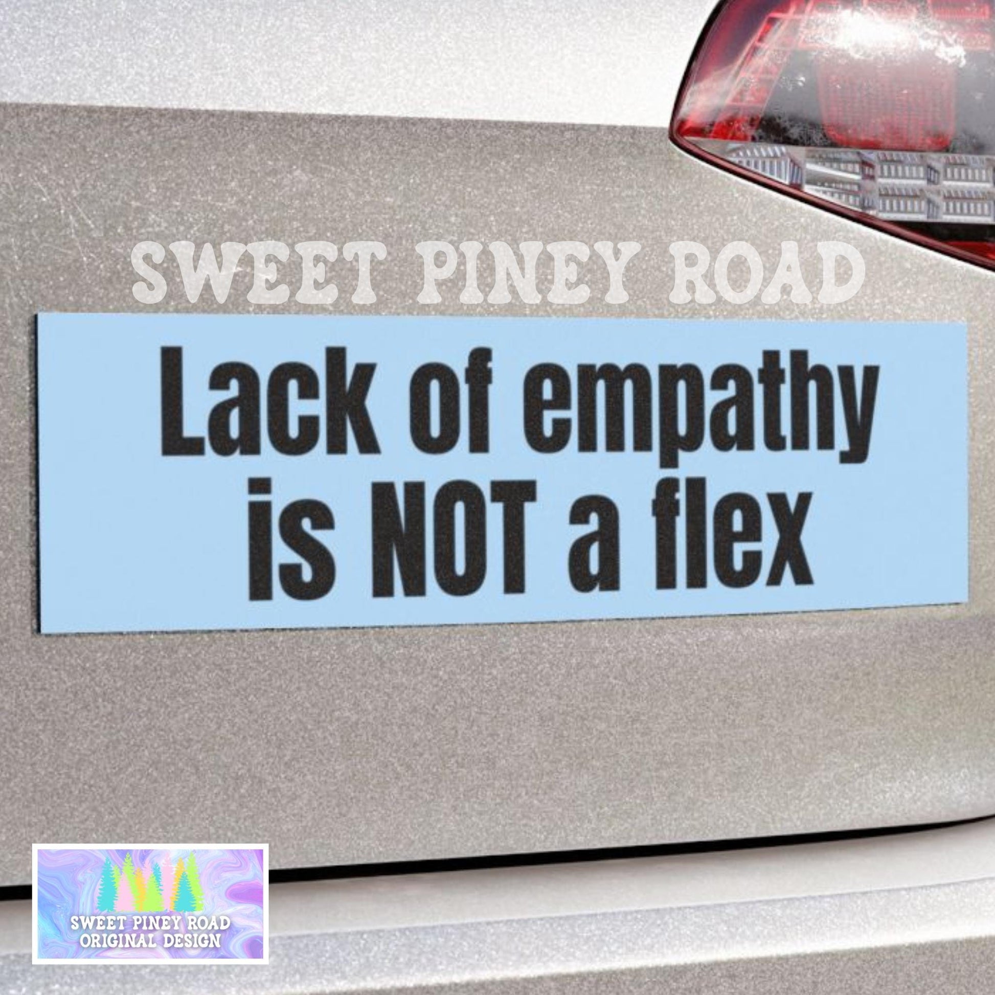 Lack Of Empathy Is Not A Flex Car Magnet, Anti Trump Bumper Sticker, Democrat Car Decal Gift For Leftist, Anti MAGA Eat The Rich FDT Protest