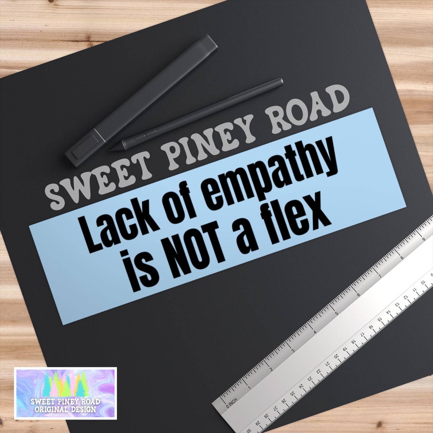 Lack Of Empathy Is Not A Flex Car Magnet, Anti Trump Bumper Sticker, Democrat Car Decal Gift For Leftist, Anti MAGA Eat The Rich FDT Protest
