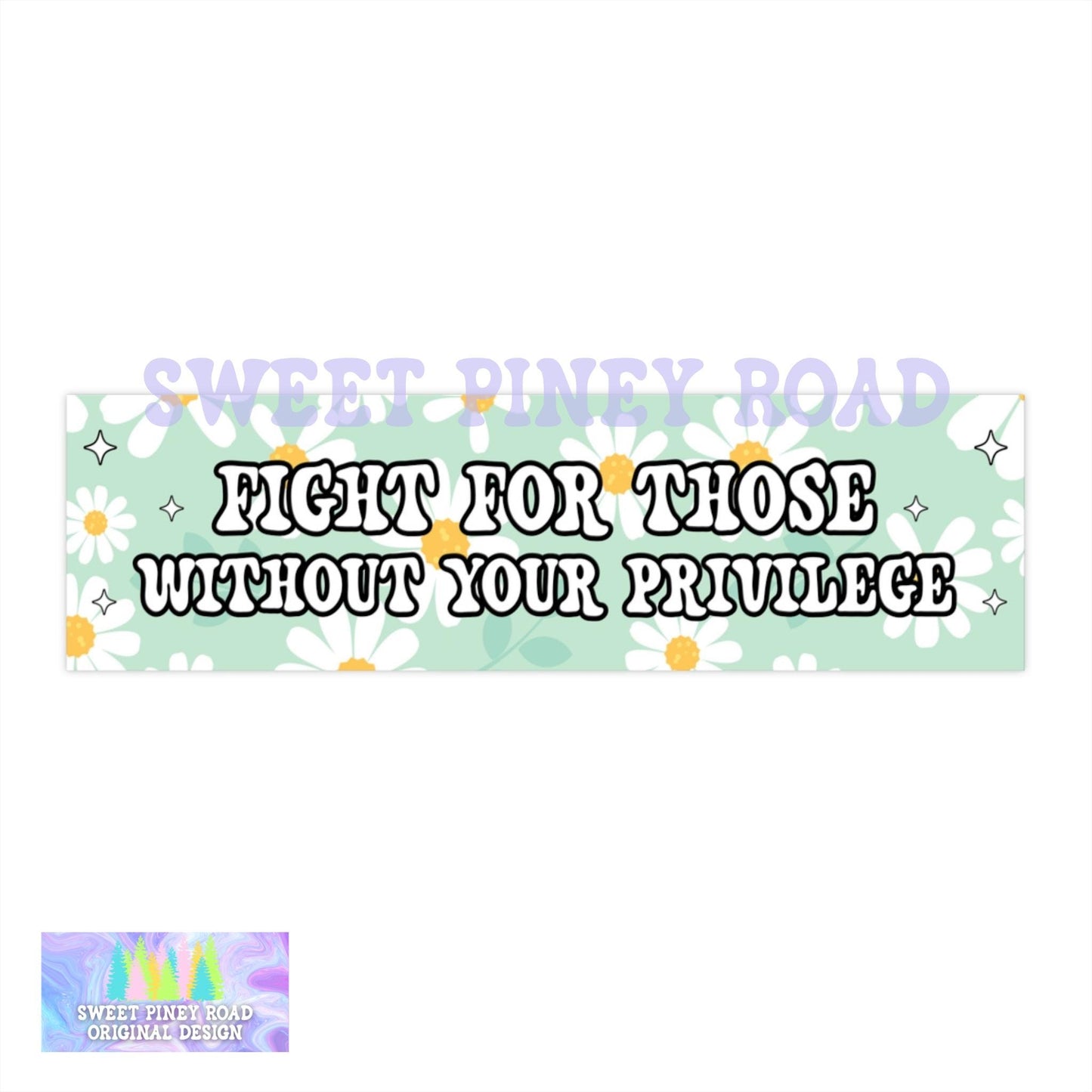 Fight For Those Without You Privilege Car Magnet, Activism Car Magnet, Empowerment Gift, Human Rights Ruth Bader Ginsburg Decal, Protest Car