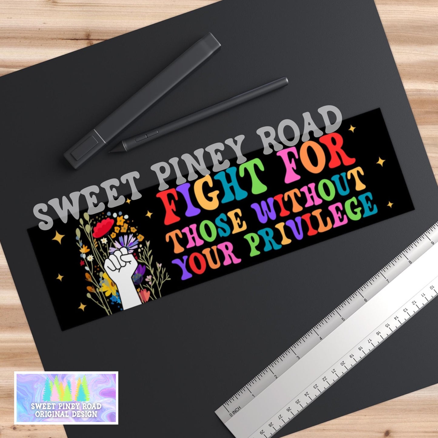 Fight For Those Without You Privilege Car Magnet, Activism Car Magnet, Empowerment Gift, Human Rights Ruth Bader Ginsburg Decal, Protest Car
