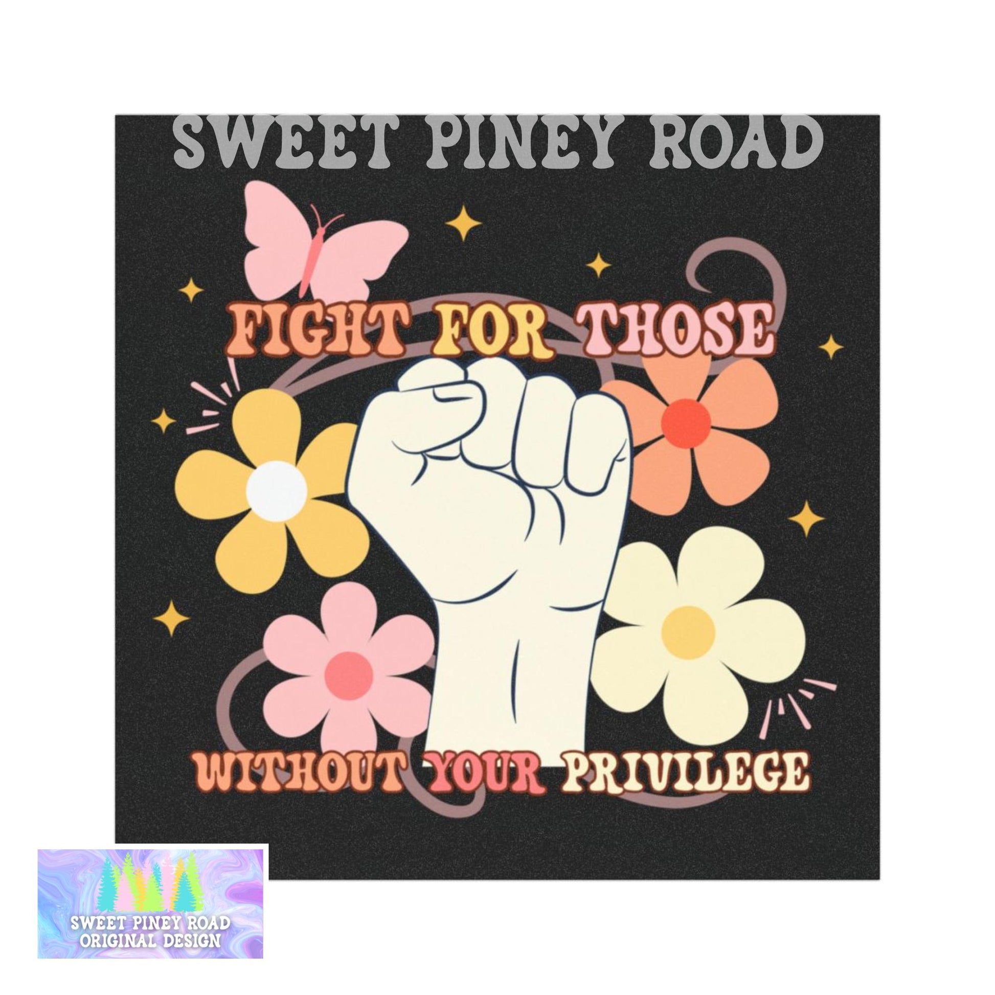 Fight For Those Without You Privilege Car Magnet, Activism Car Magnet, Empowerment Gift, Human Rights Ruth Bader Ginsburg Decal, Protest Car