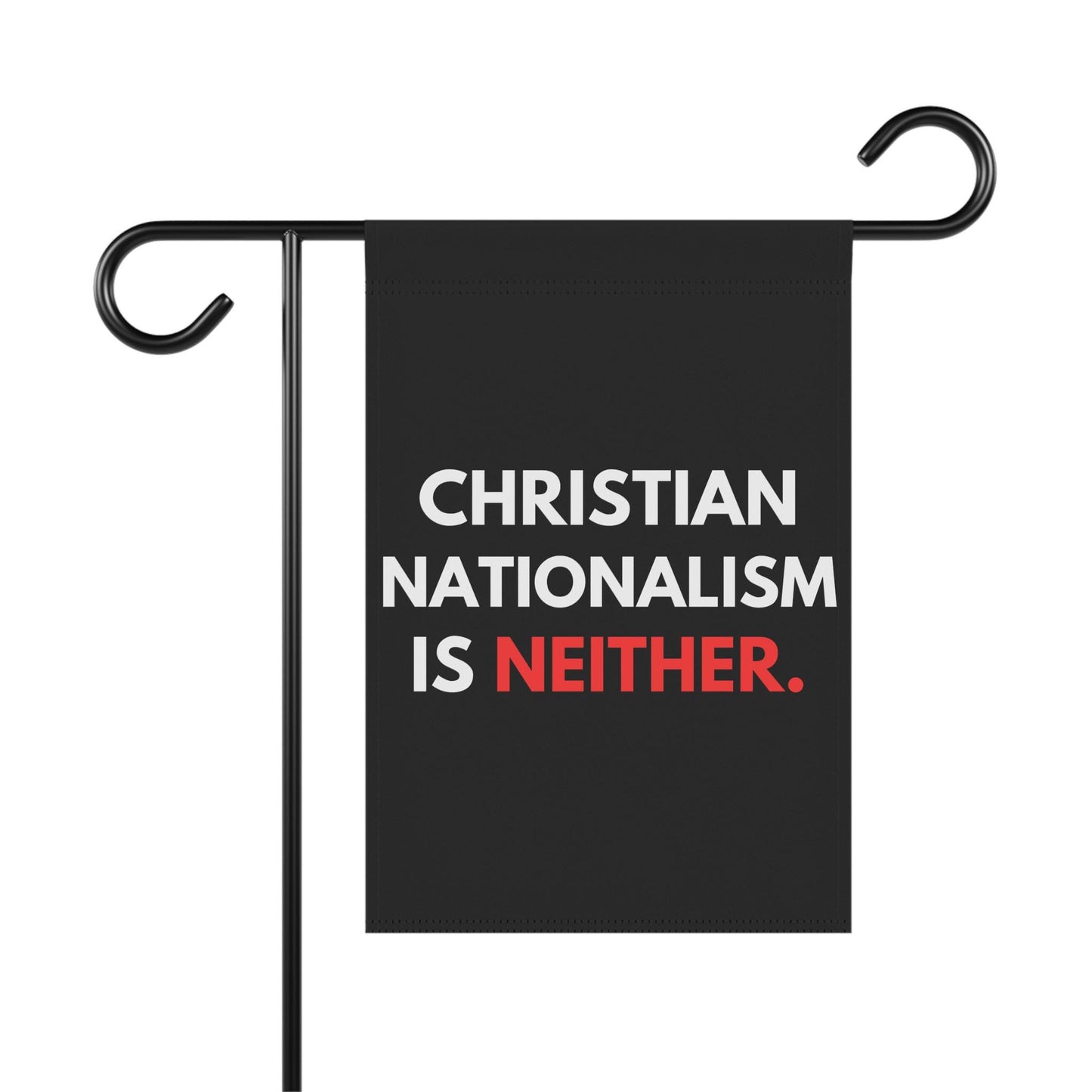 Christian Nationalism Is Neither Yard Flag, Anti Trump Garden Decor, Anti MAGA Yard Sign, Political Gift for Democrat, Protest No Kings
