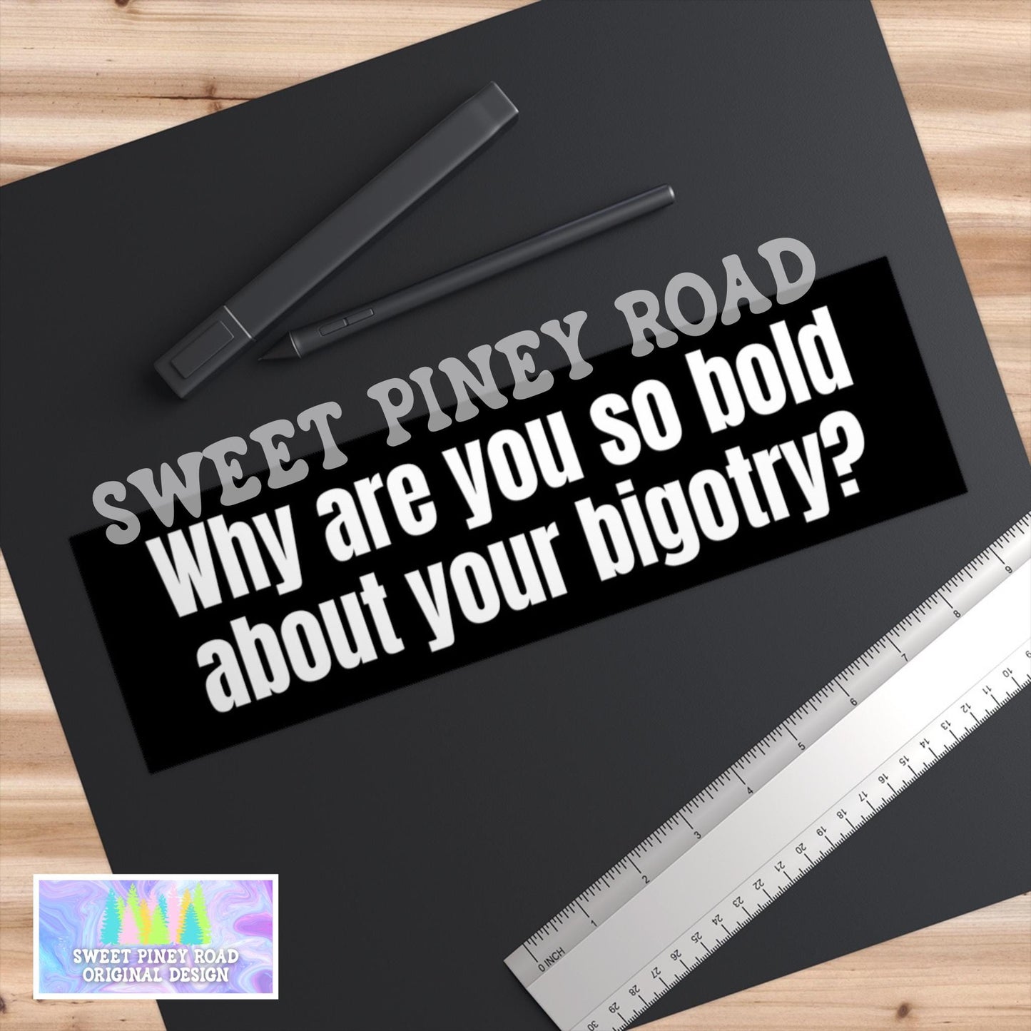 Why Are You So Bold About Your Bigotry Car Magnet, Fight Bigots Bumper Sticker, Anti Trump Decal, Eat The Rich, Abolish ICE Protest Gift